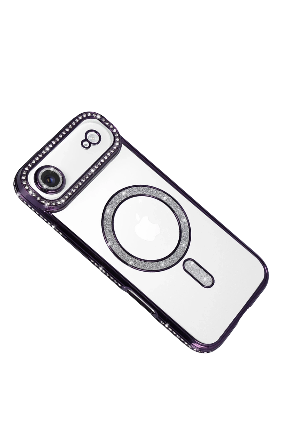 Newface Apple iPhone 17 Air Joke Simli Magneticsafe Kılıf - Derin Mor