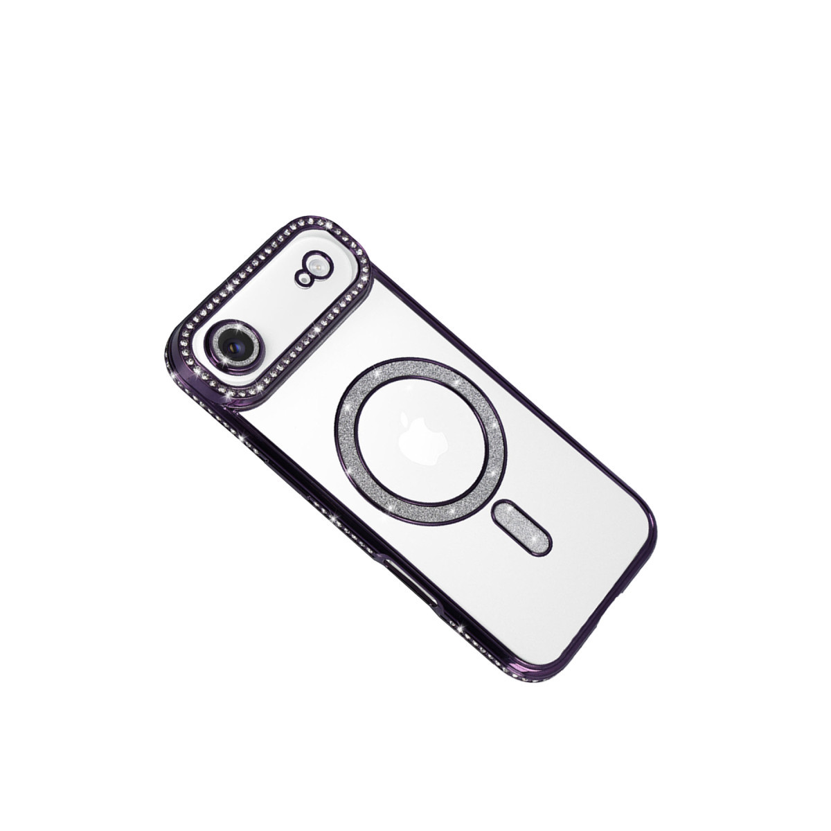 Newface Apple iPhone 17 Air Joke Simli Magneticsafe Kılıf - Derin Mor — görsel 11