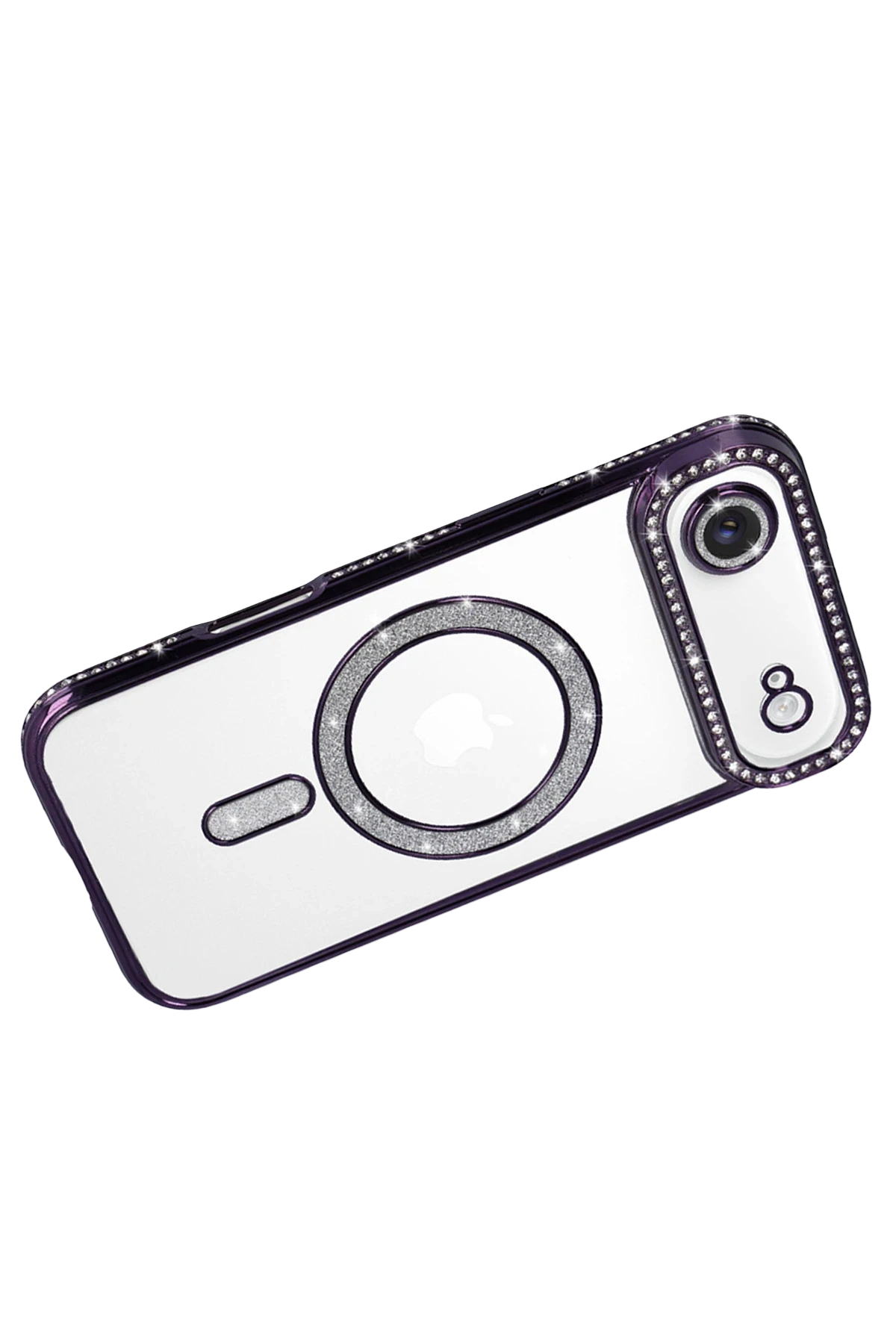 Newface Apple iPhone 17 Air Joke Simli Magneticsafe Kılıf - Derin Mor