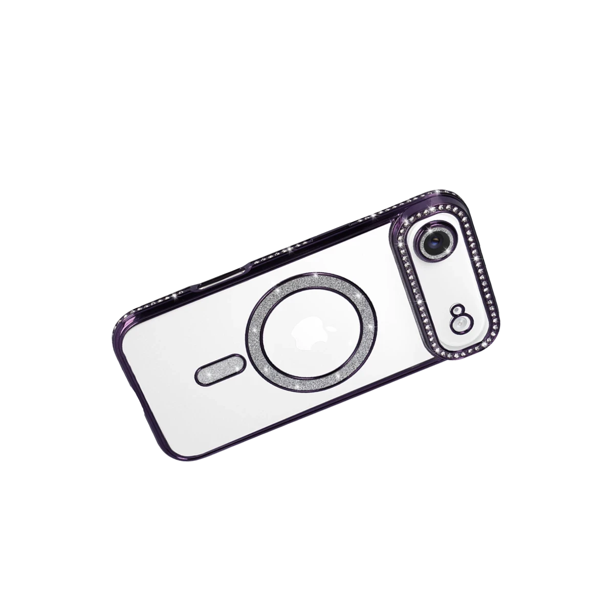 Newface Apple iPhone 17 Air Joke Simli Magneticsafe Kılıf - Derin Mor — görsel 8