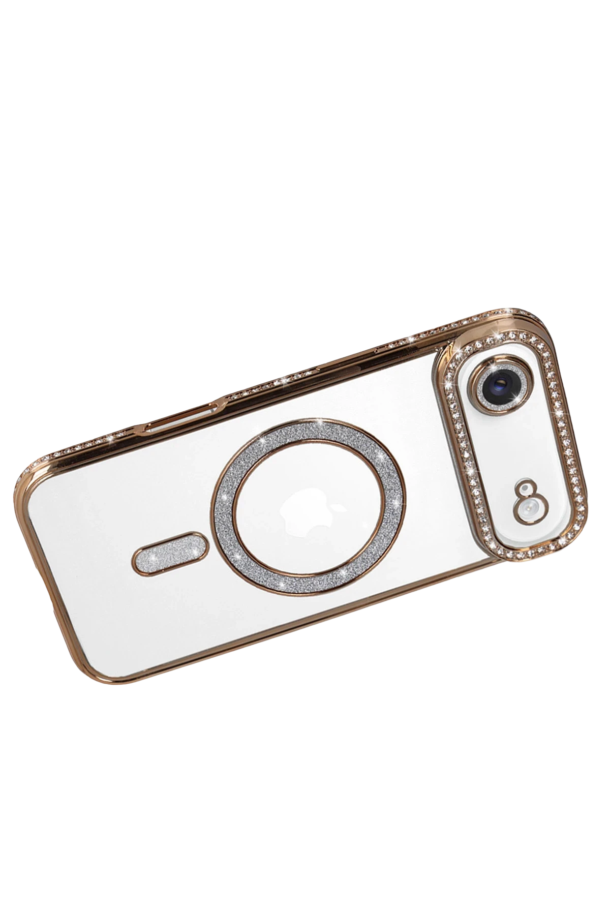 Newface Apple iPhone 17 Air Joke Simli Magneticsafe Kılıf - Gold