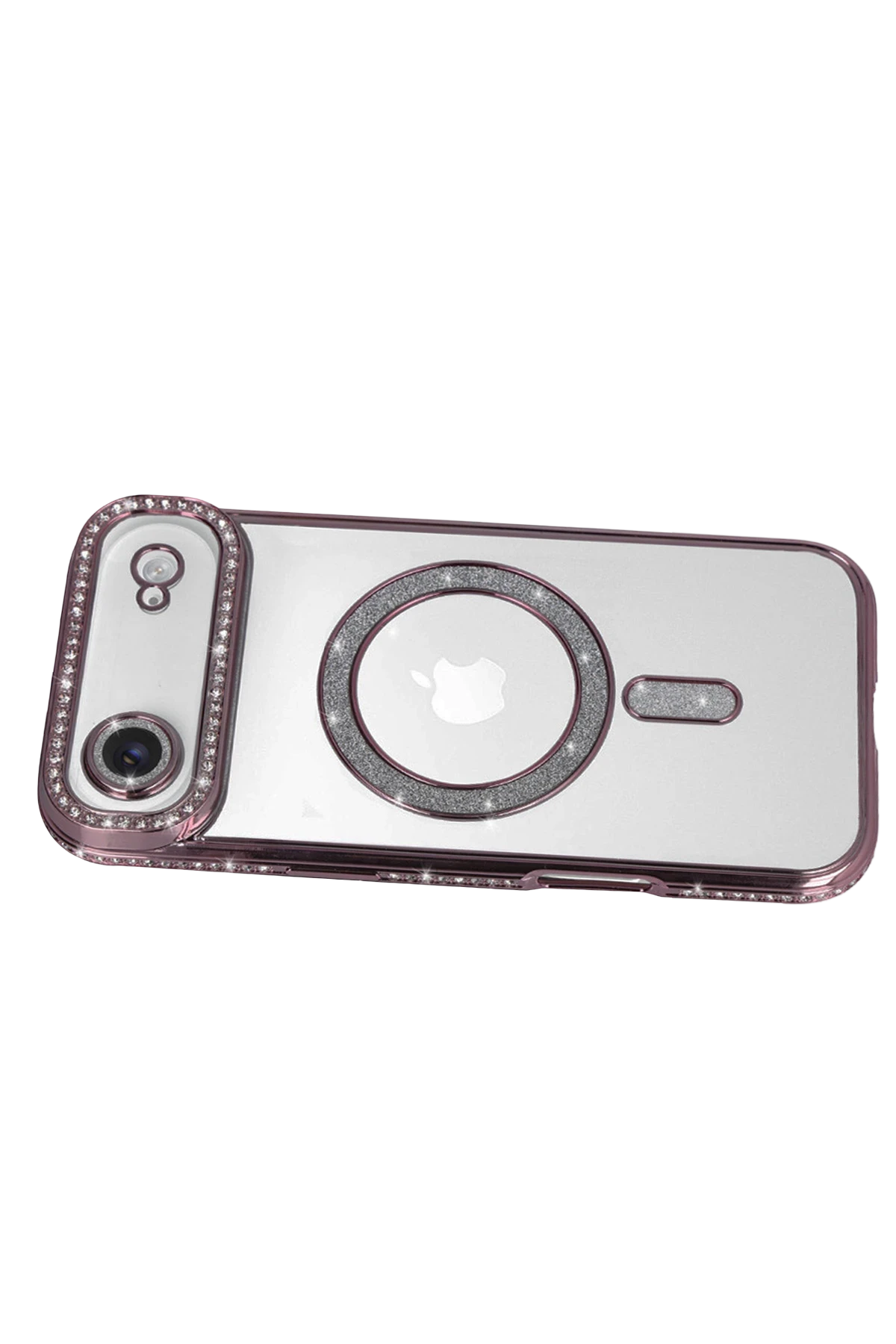 Newface Apple iPhone 17 Air Joke Simli Magneticsafe Kılıf - Pembe
