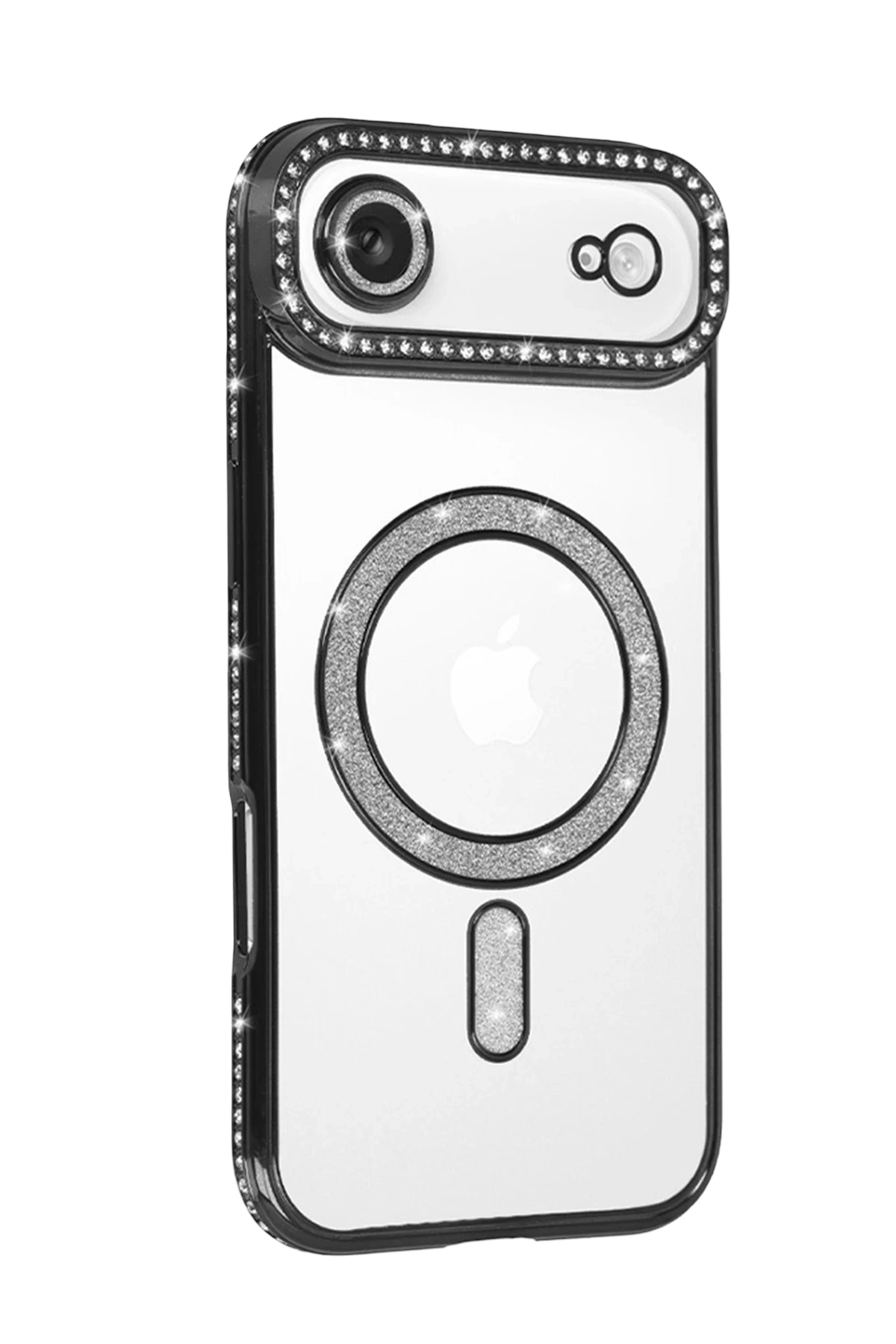 Newface Apple iPhone 17 Air Joke Simli Magneticsafe Kılıf - Siyah