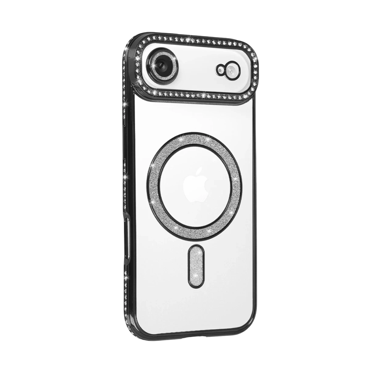 Apple iPhone 17 Air Joke Simli Magneticsafe Kılıf - Siyah