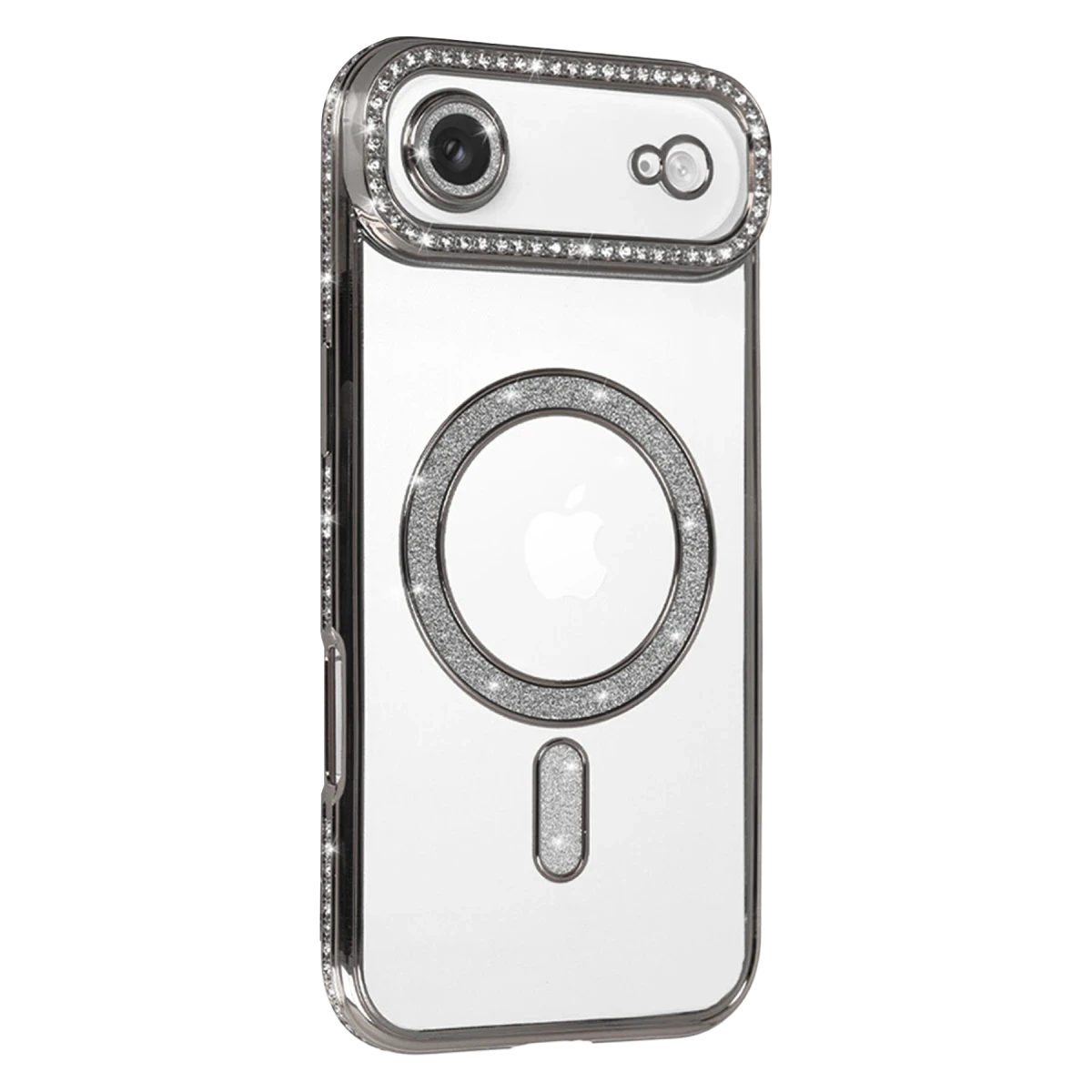 Apple iPhone 17 Air Joke Simli Magneticsafe Kılıf - Gümüş