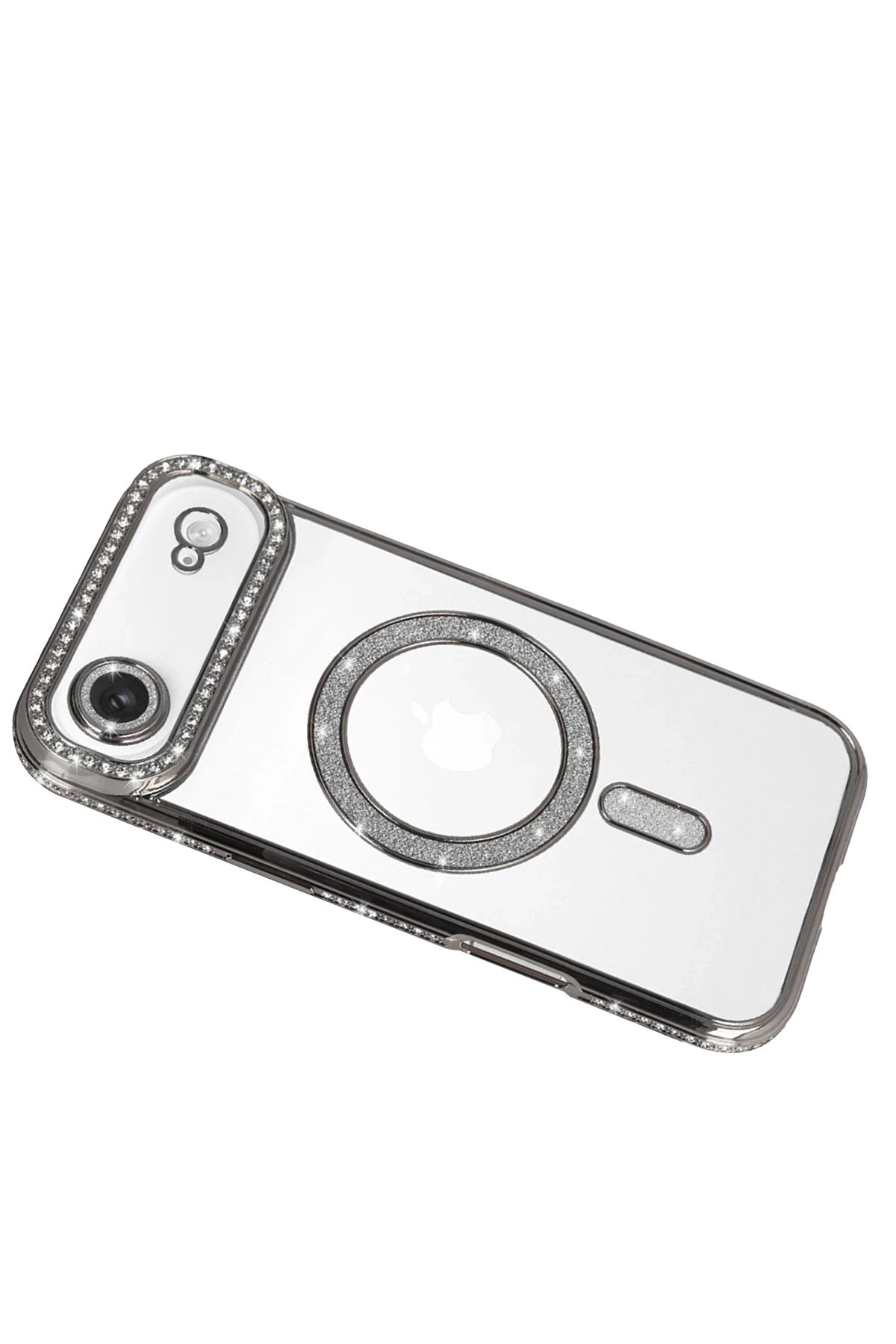 Newface Apple iPhone 17 Air Joke Simli Magneticsafe Kılıf - Gümüş