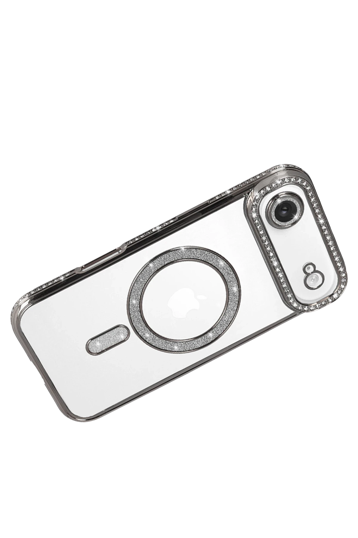 Newface Apple iPhone 17 Air Joke Simli Magneticsafe Kılıf - Gümüş