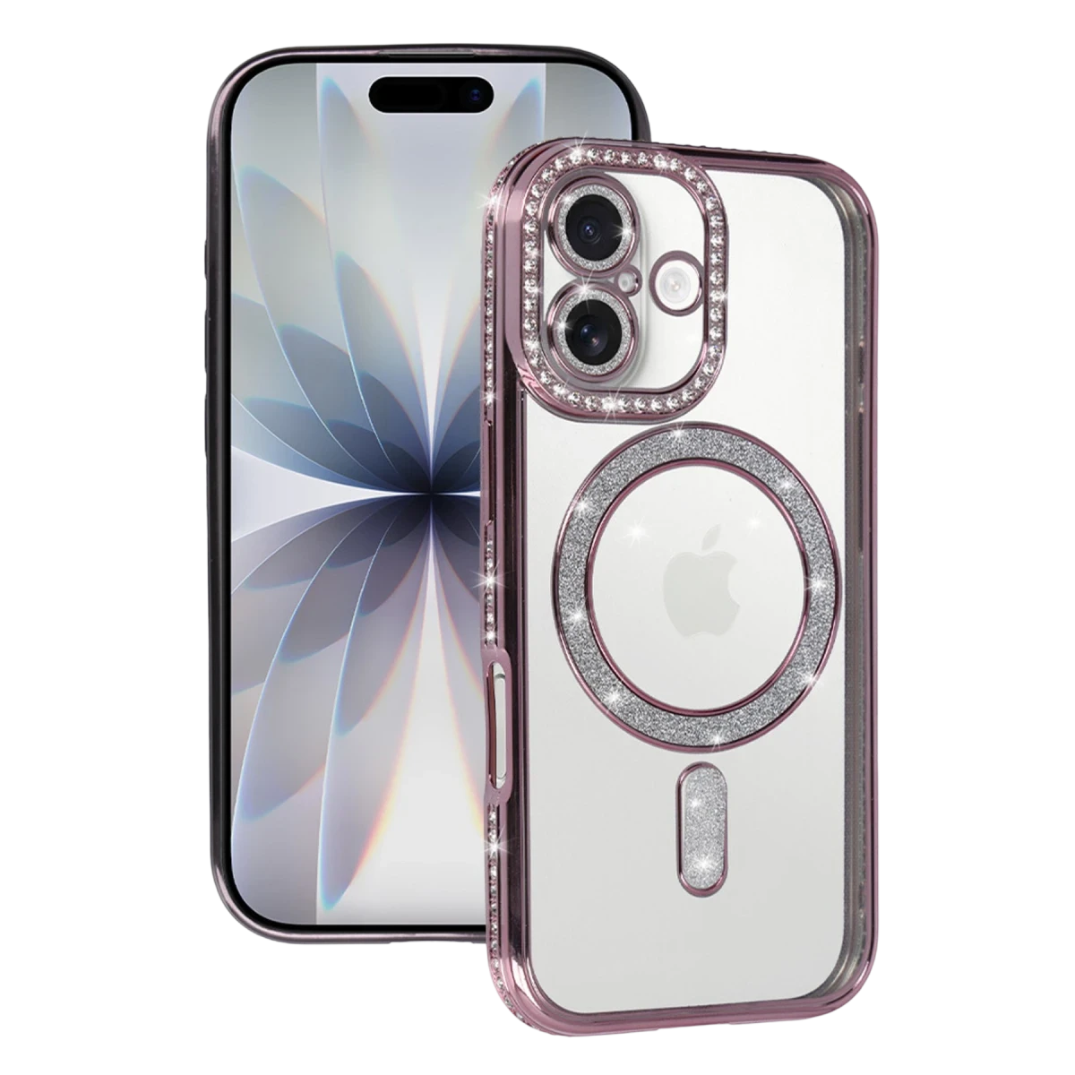 Newface Apple iPhone 17 Joke Simli Magneticsafe Kılıf - Pembe