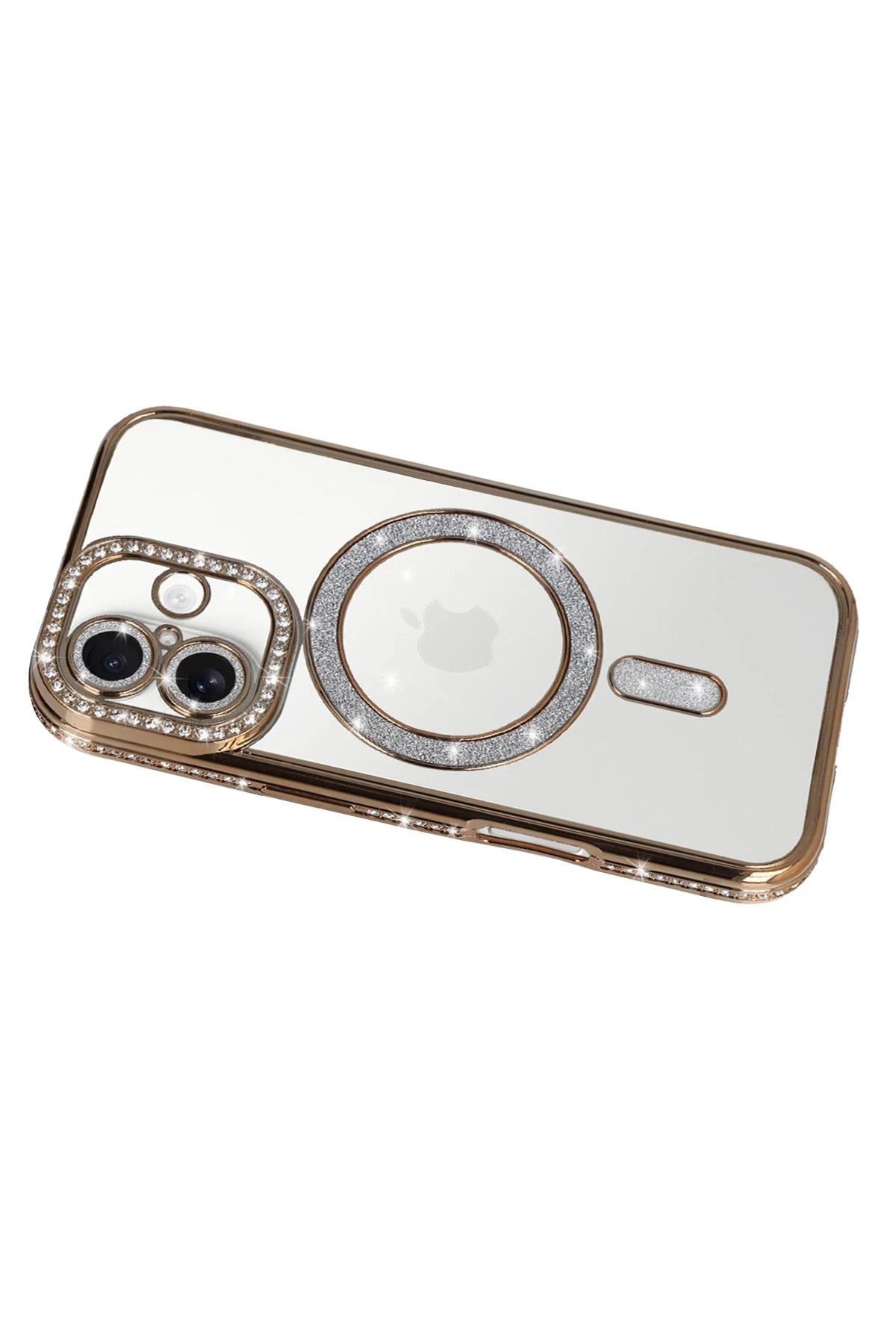 Newface Apple iPhone 17 Joke Simli Magneticsafe Kılıf - Gold