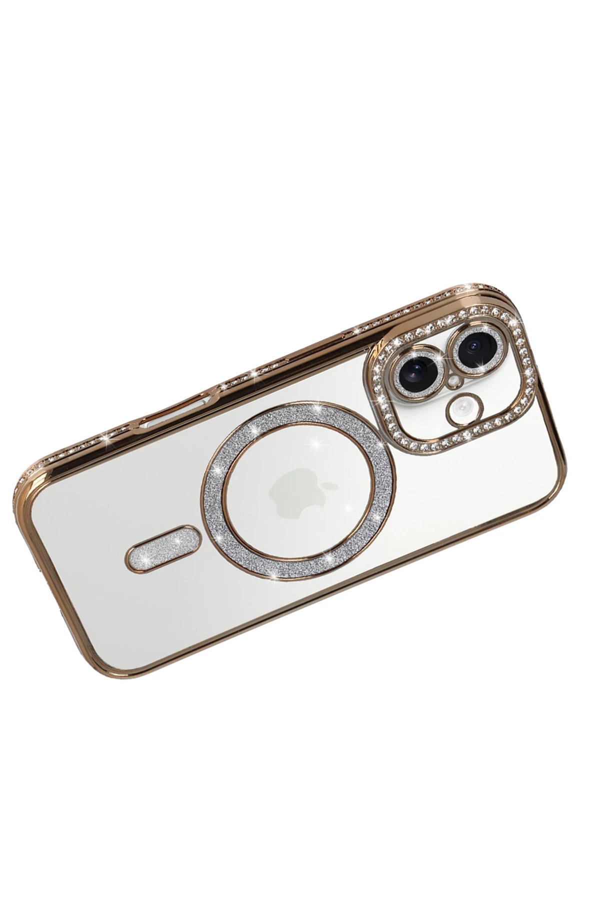 Newface Apple iPhone 17 Joke Simli Magneticsafe Kılıf - Gold