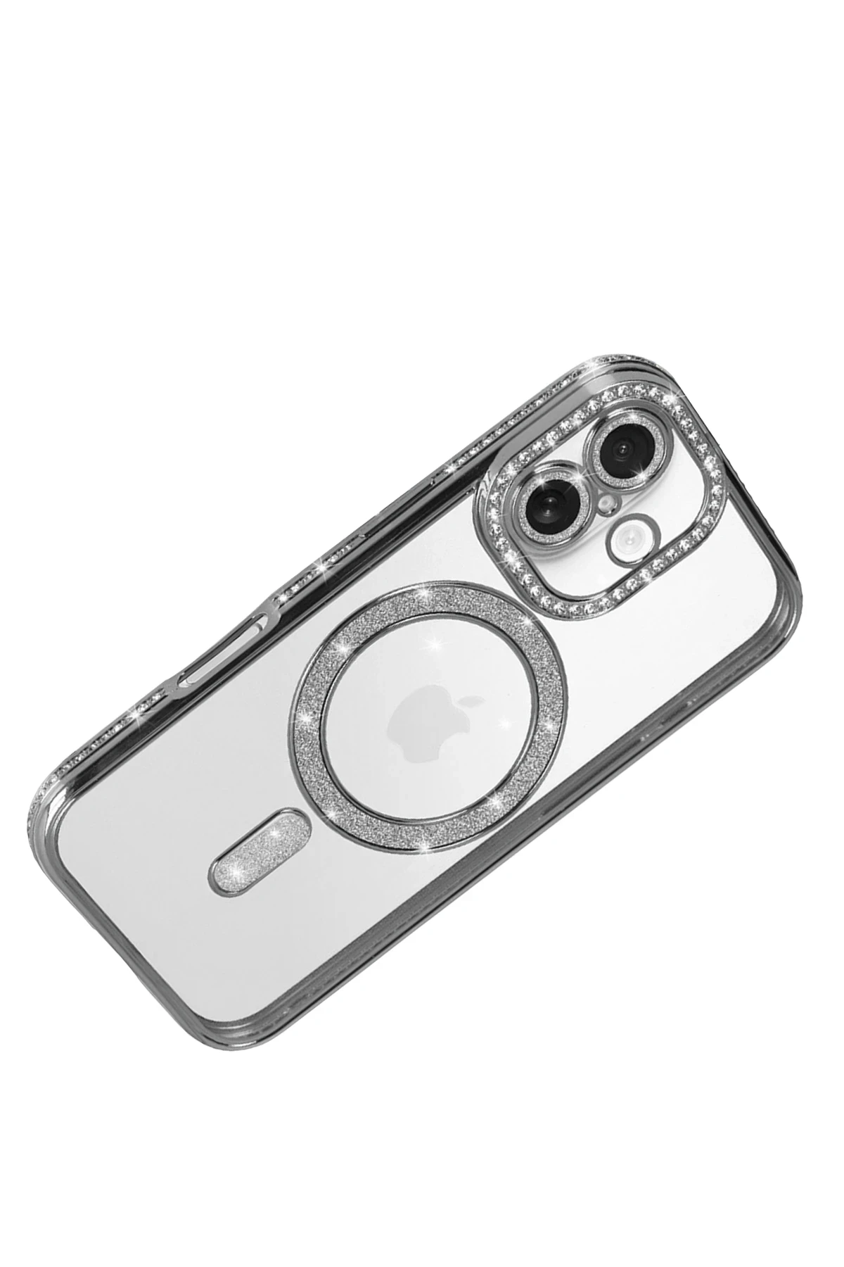 Newface Apple iPhone 17 Joke Simli Magneticsafe Kılıf - Gümüş