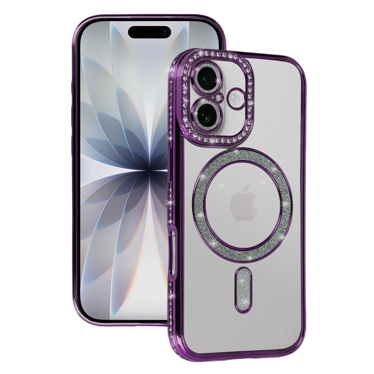 Newface Apple iPhone 17 Joke Simli Magneticsafe Kılıf - Derin Mor — görsel 9