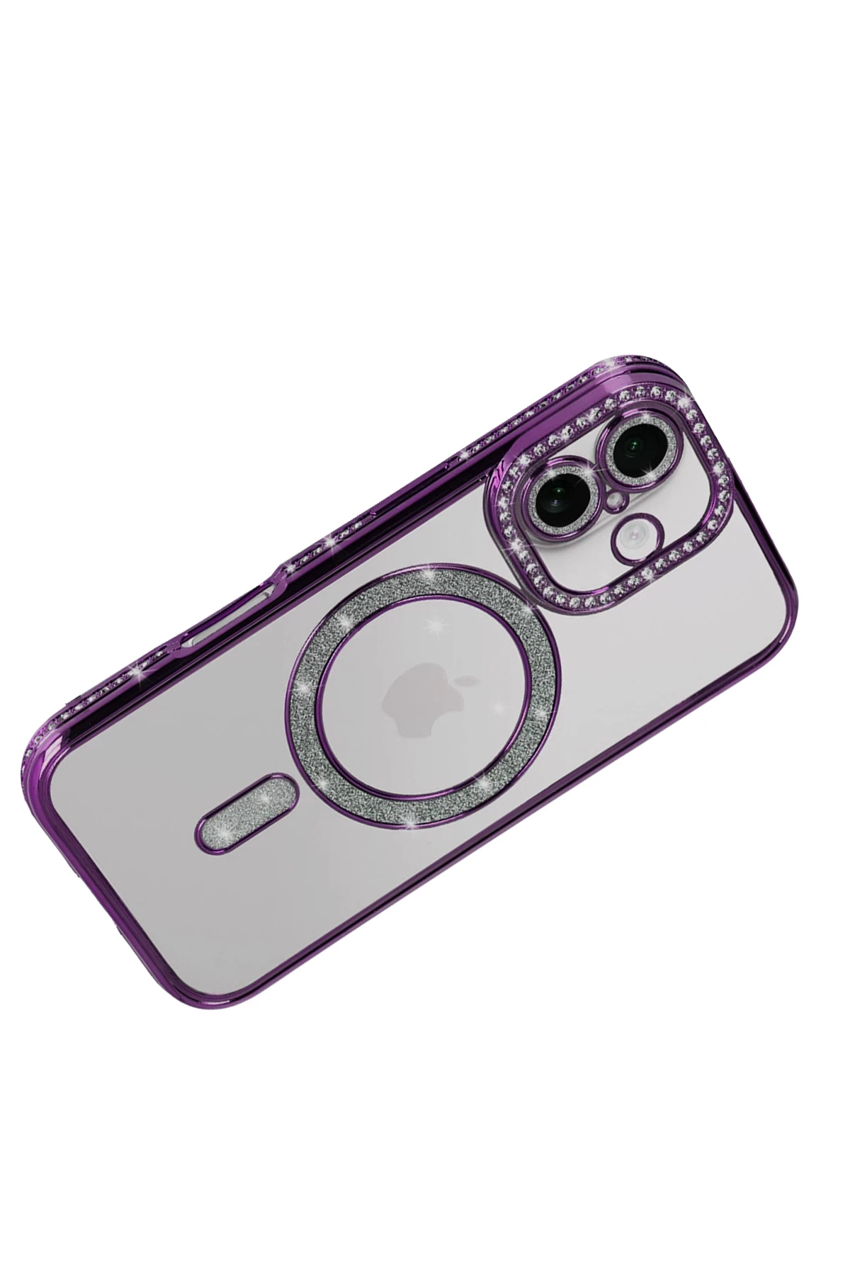 Newface Apple iPhone 17 Joke Simli Magneticsafe Kılıf - Derin Mor