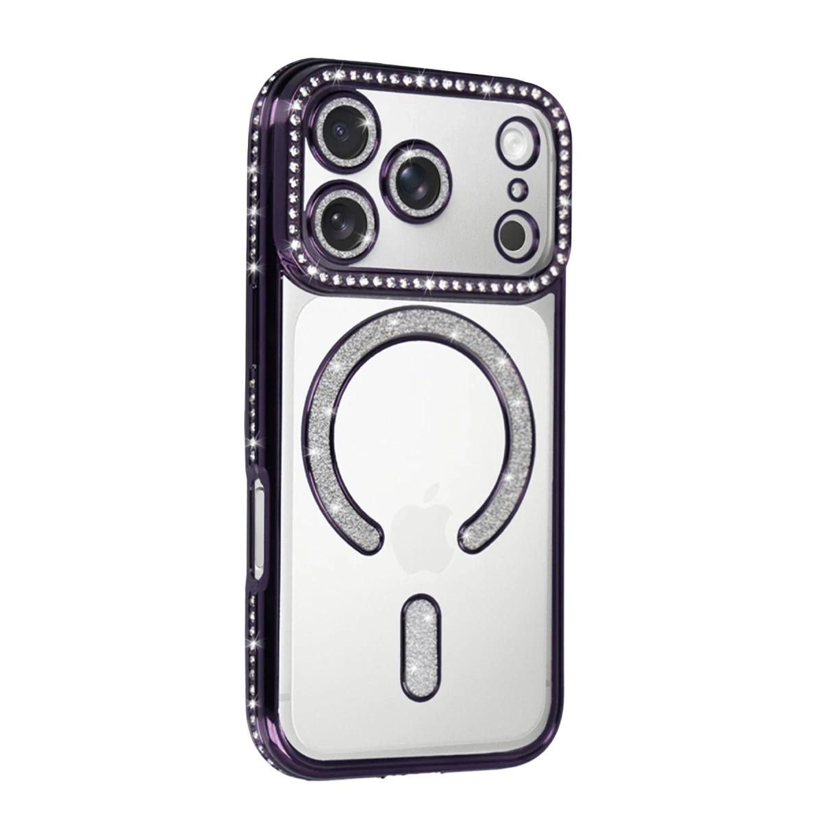 Newface Apple iPhone 17 Pro Joke Simli Magneticsafe Kılıf - Derin Mor — görsel 5