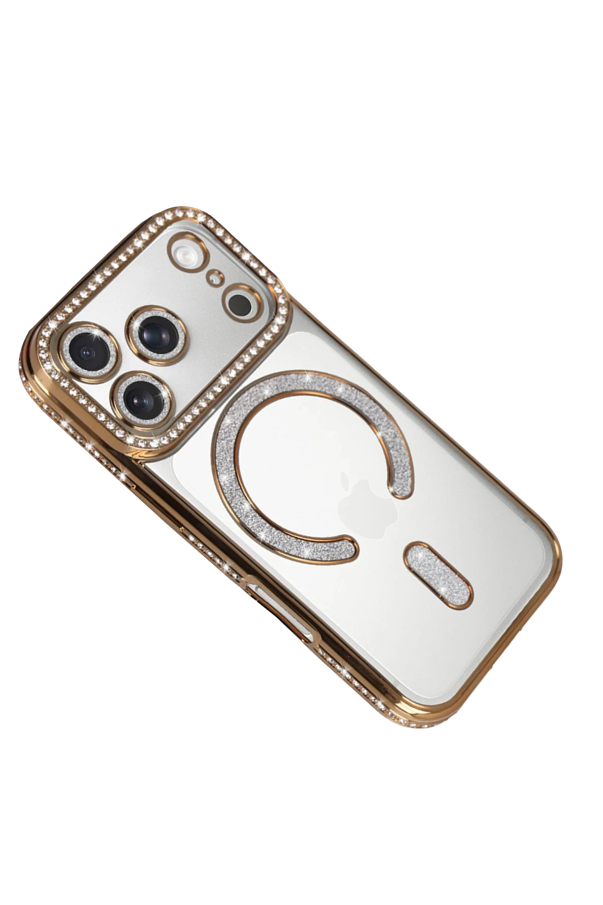 Newface Apple iPhone 17 Pro Max Joke Simli Magneticsafe Kılıf - Gold