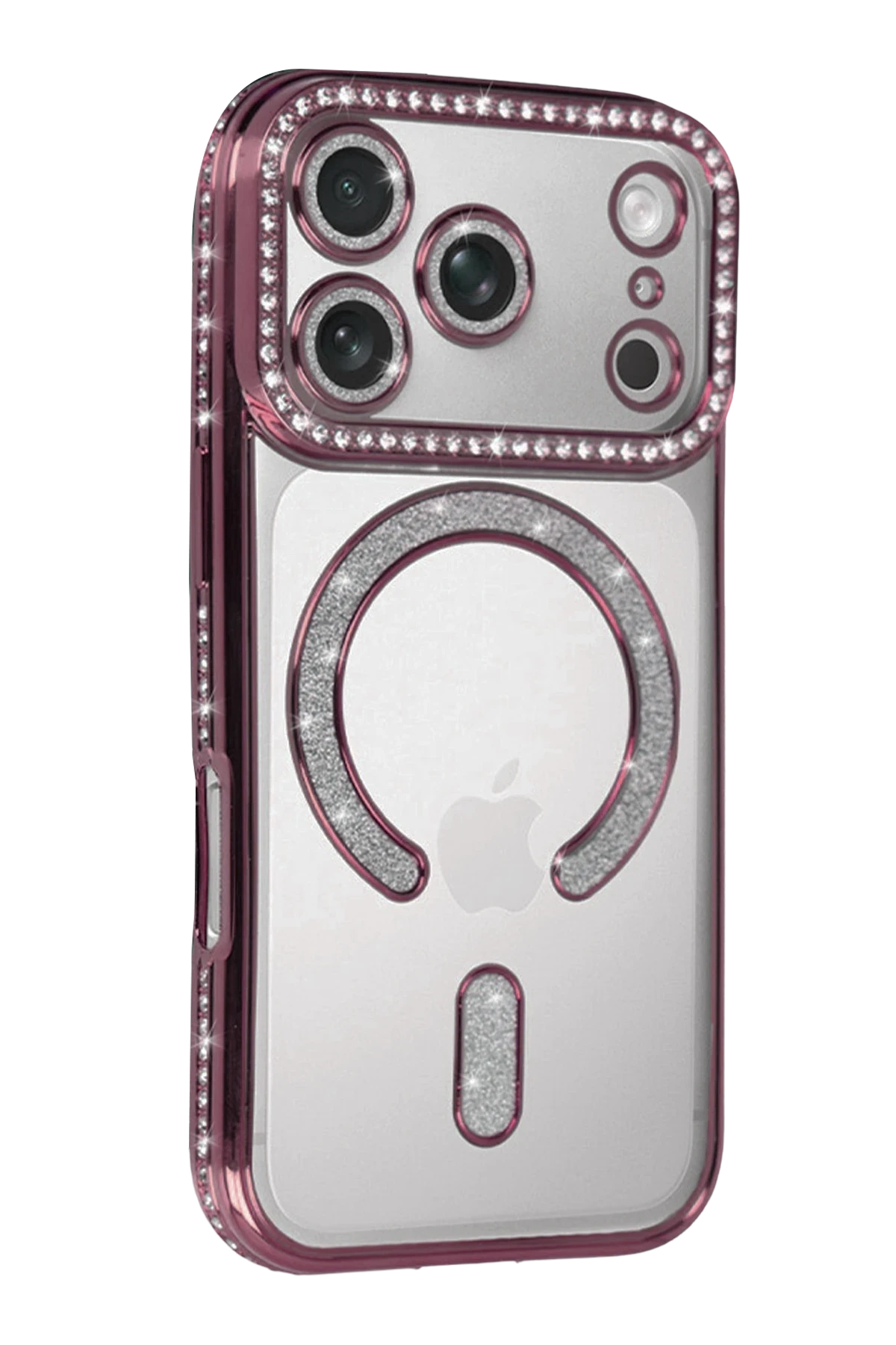Newface Apple iPhone 17 Pro Max Joke Simli Magneticsafe Kılıf - Pembe