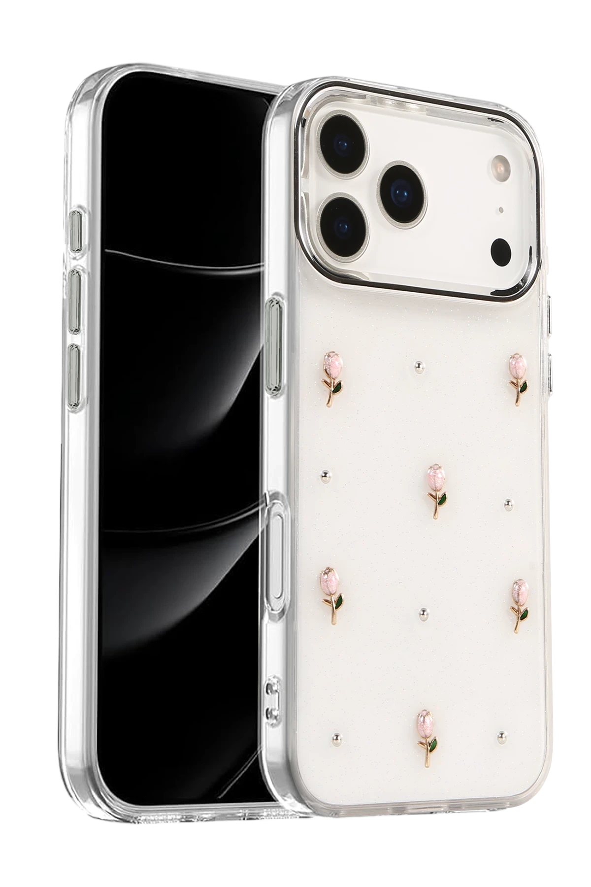 Newface Apple iPhone 17 Pro Fiyonk Desenli Kapak - Desen 6
