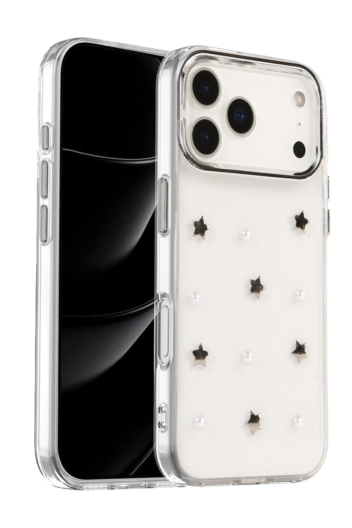 Newface Apple iPhone 17 Pro Max Fiyonk Desenli Kapak - Desen 7
