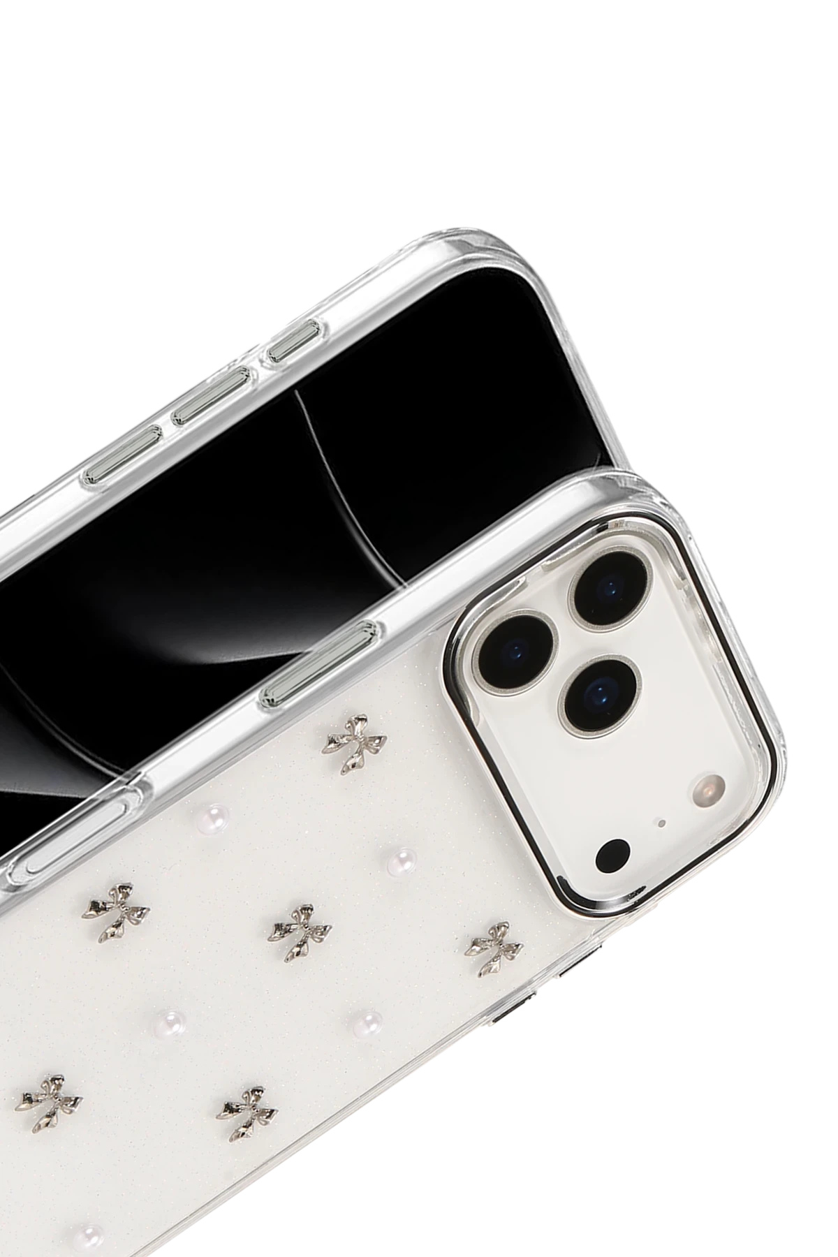 Newface Apple iPhone 17 Pro Max Fiyonk Desenli Kapak - Desen 8