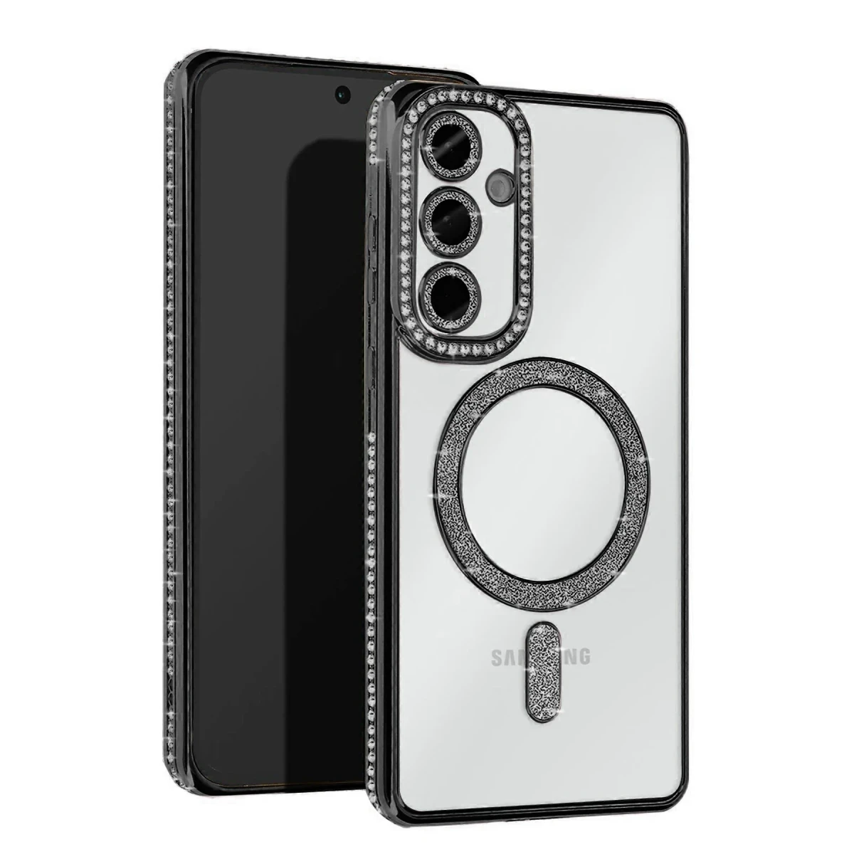 Newface Samsung Galaxy A36 Joke Simli Magneticsafe Kılıf - Siyah