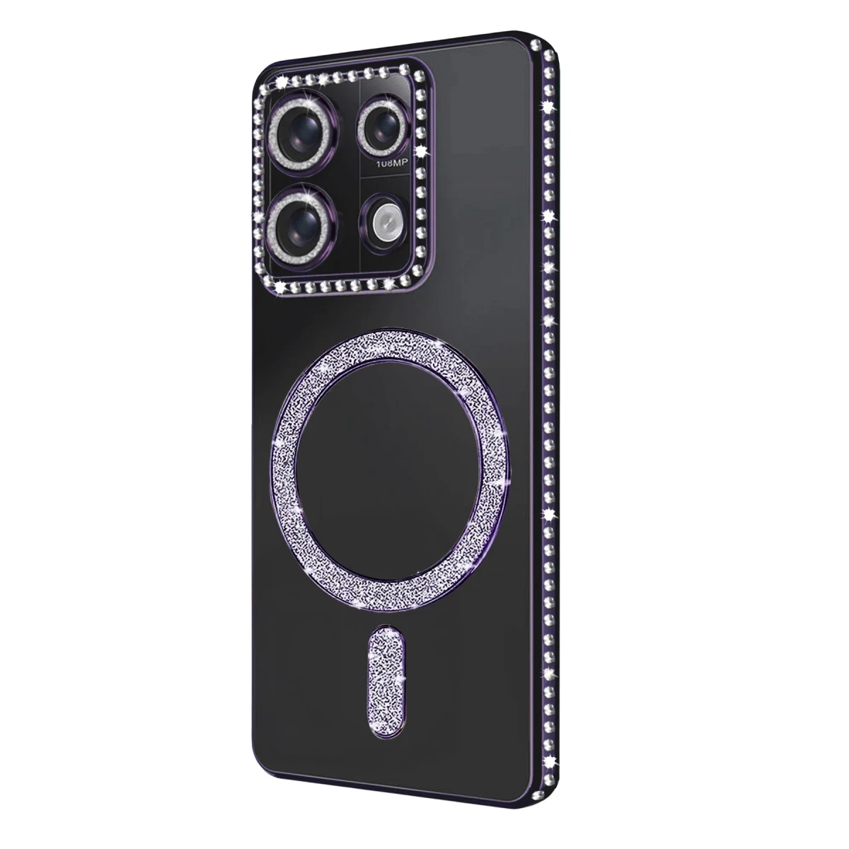Newface Xiaomi Redmi Note 13 Pro 4G Joke Simli Magneticsafe Kılıf - Derin Mor — görsel 7