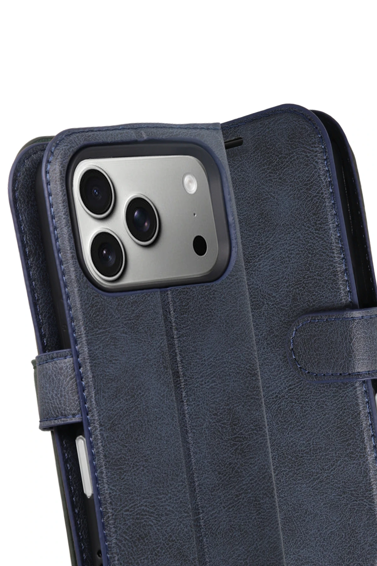 Newface Apple iPhone 17 Pro Trend S Plus Kapaklı Kılıf - Lacivert