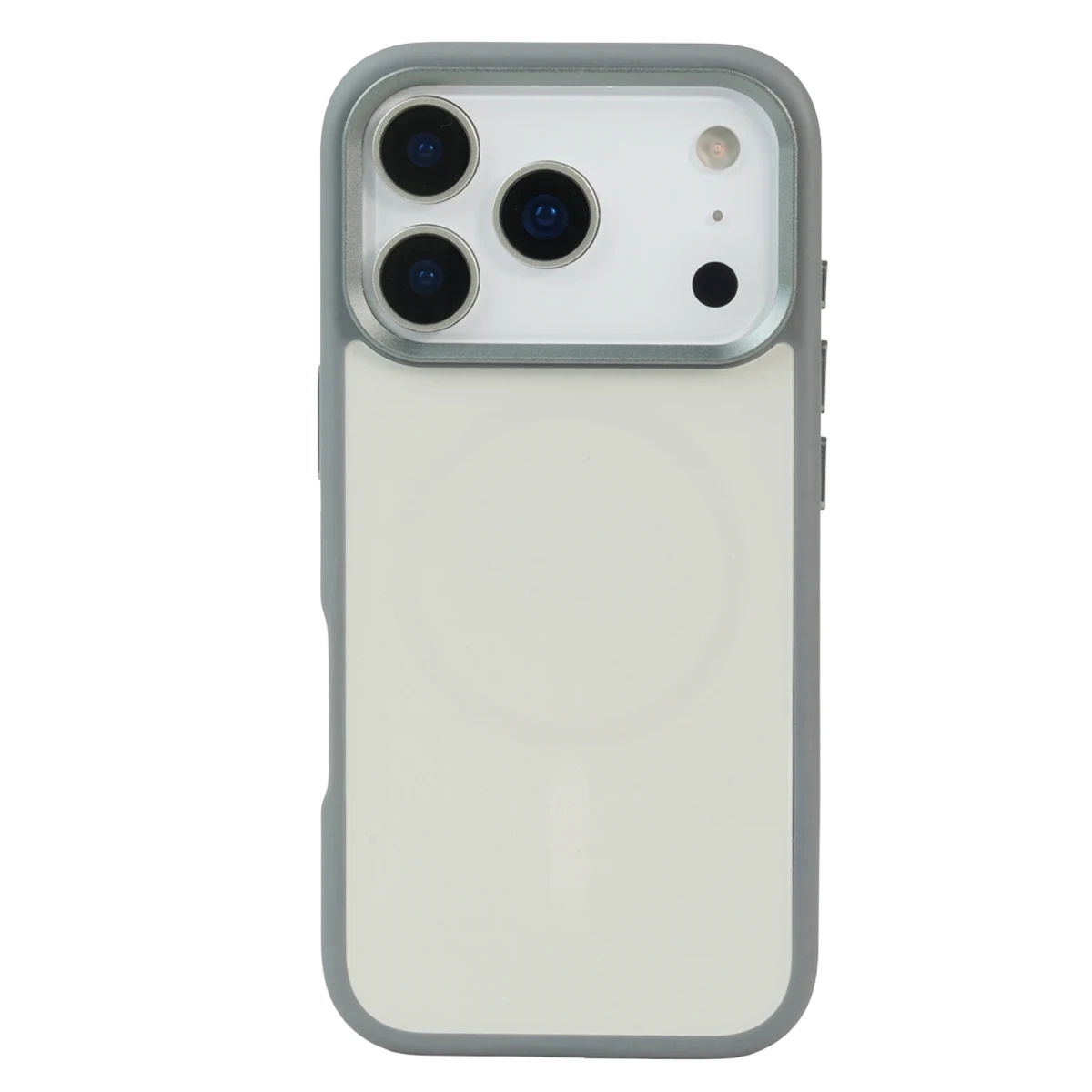 URR Apple iPhone 17 Pro IRIS Matte Pure Glass Magsafe Kapak - Titan Gri