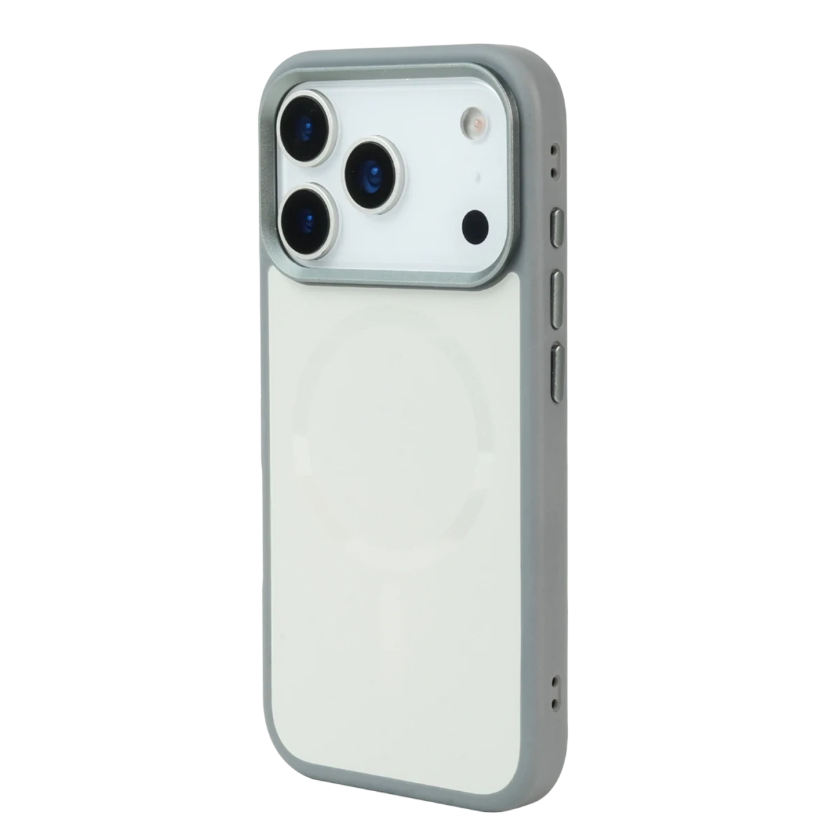 URR Apple iPhone 17 Pro IRIS Matte Pure Glass Magsafe Kapak - Titan Gri