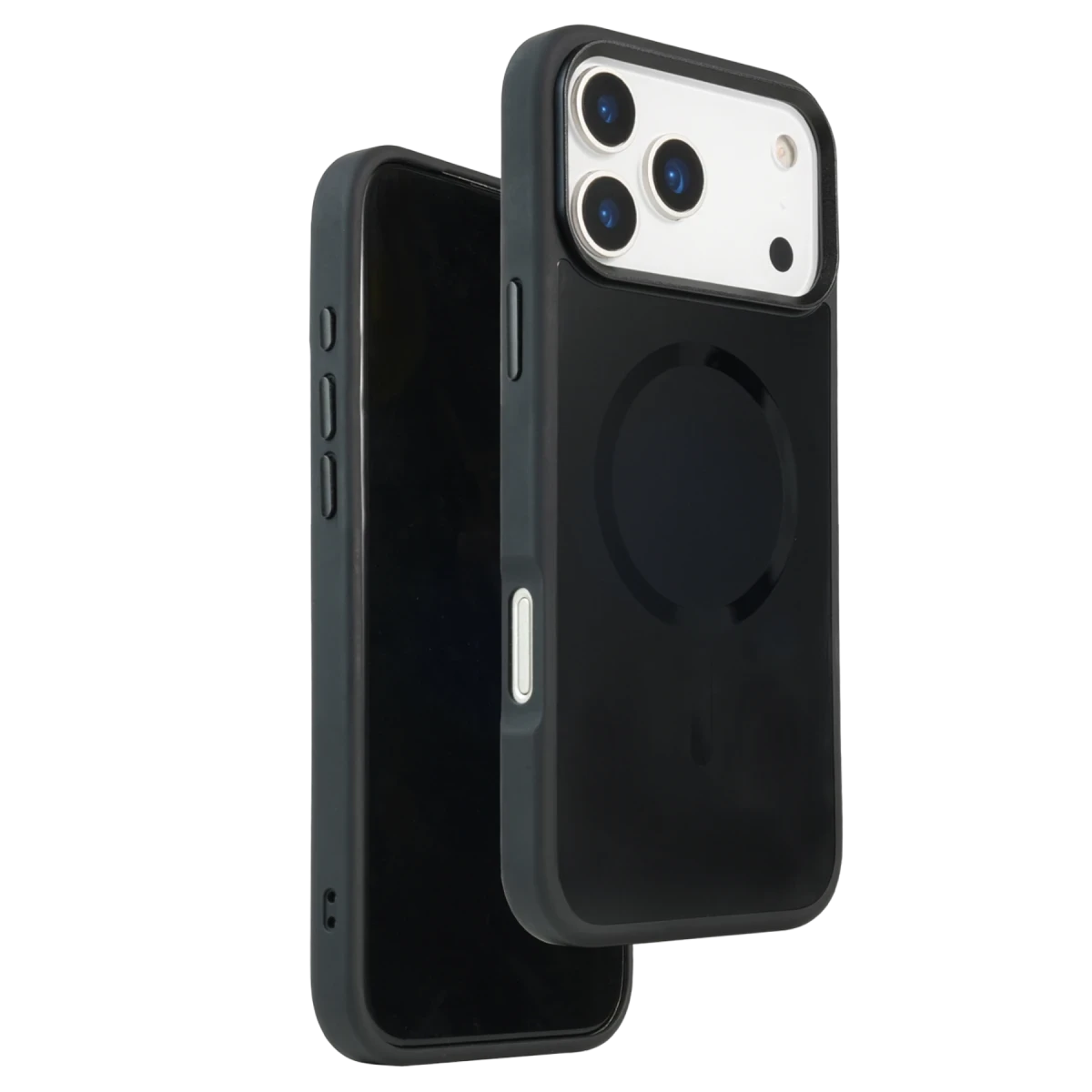 URR Apple iPhone 17 Pro IRIS Matte Pure Glass Magsafe Kapak - Siyah