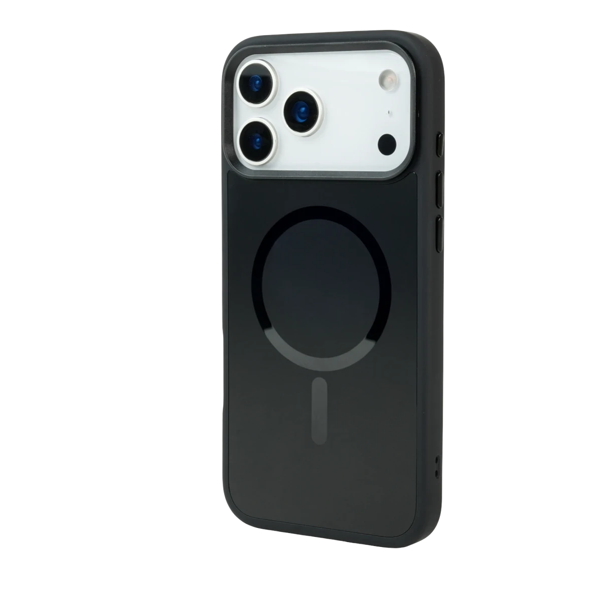 URR Apple iPhone 17 Pro IRIS Matte Pure Glass Magsafe Kapak - Siyah