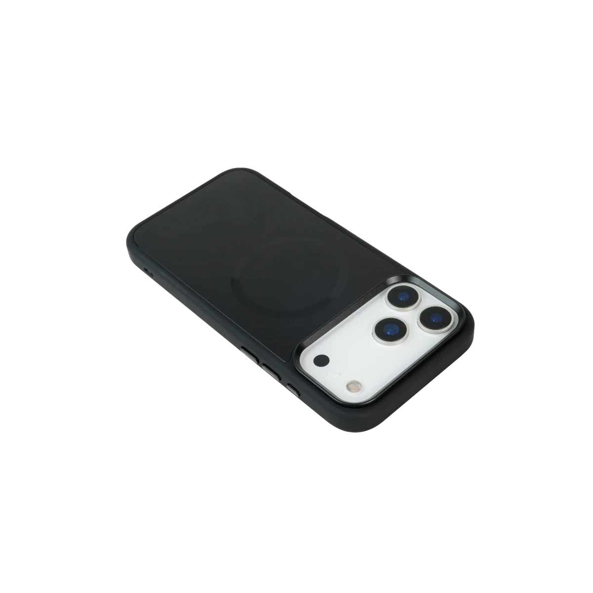 URR Apple iPhone 17 Pro IRIS Matte Pure Glass Magsafe Kapak - Siyah