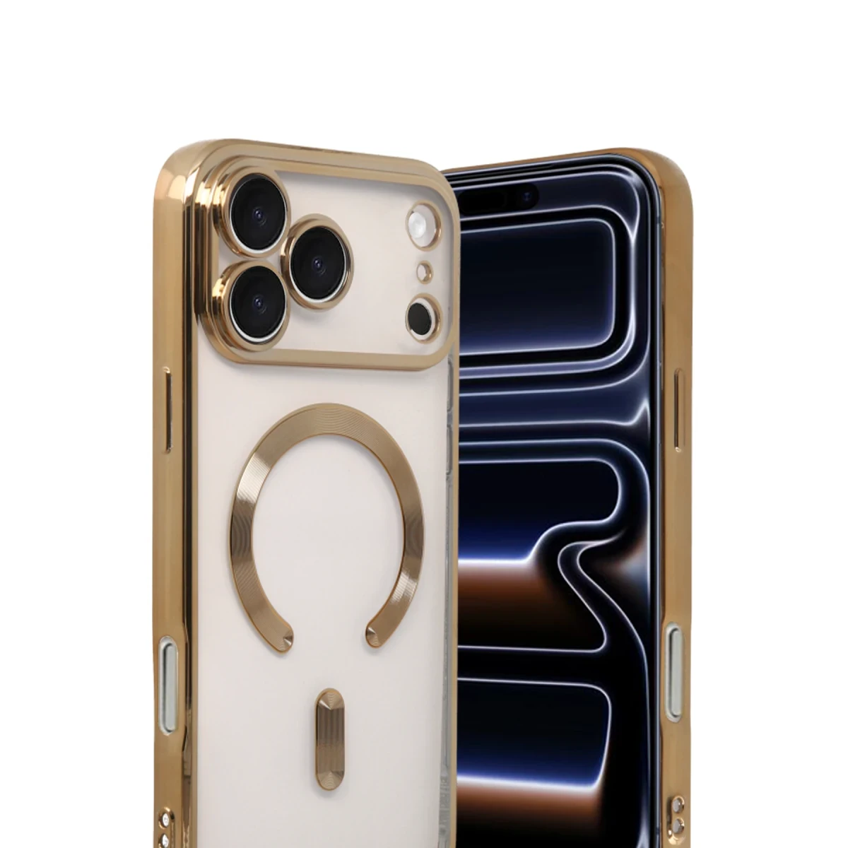 Newface Apple iPhone 17 Pro Max Kross Magneticsafe Kapak - Gold — görsel 5