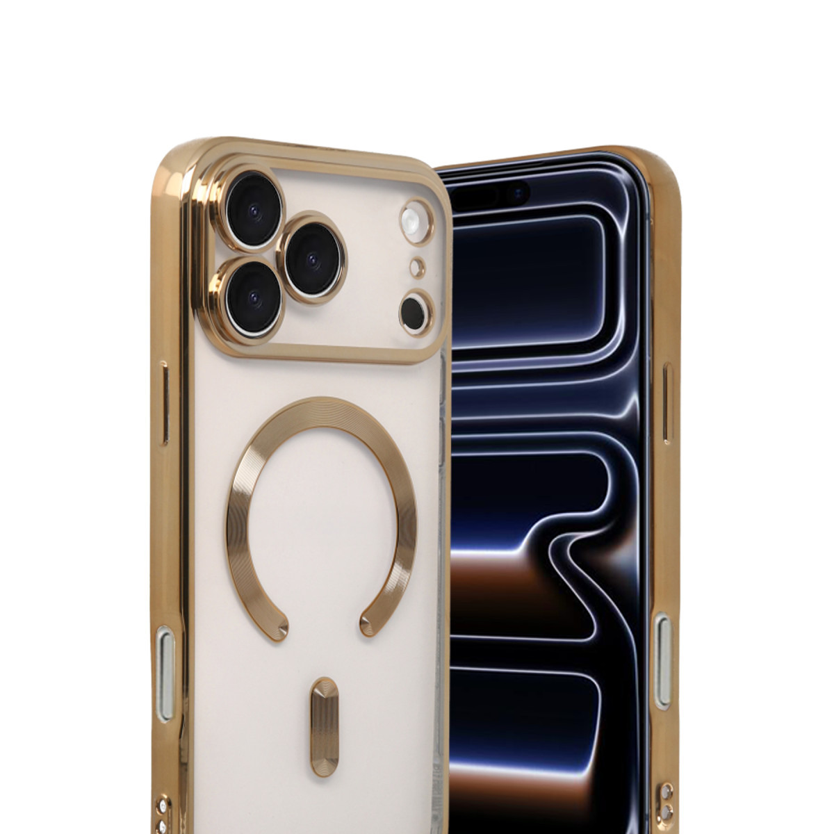 Newface Apple iPhone 17 Pro Max Kross Magneticsafe Kapak - Gold — görsel 8