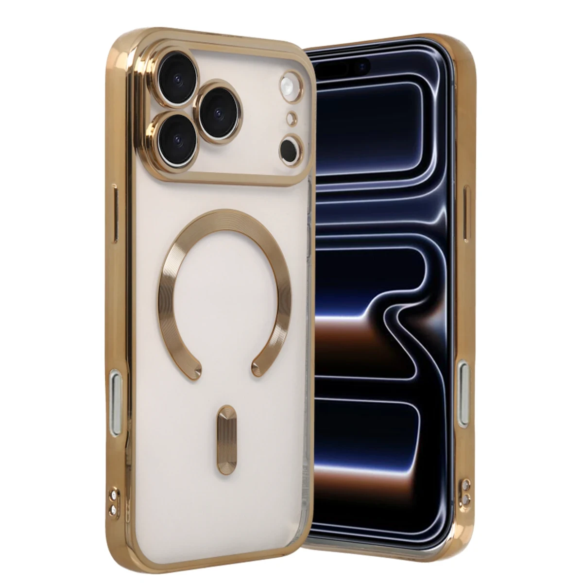 Newface Apple iPhone 17 Pro Max Kross Magneticsafe Kapak - Gold — görsel 4