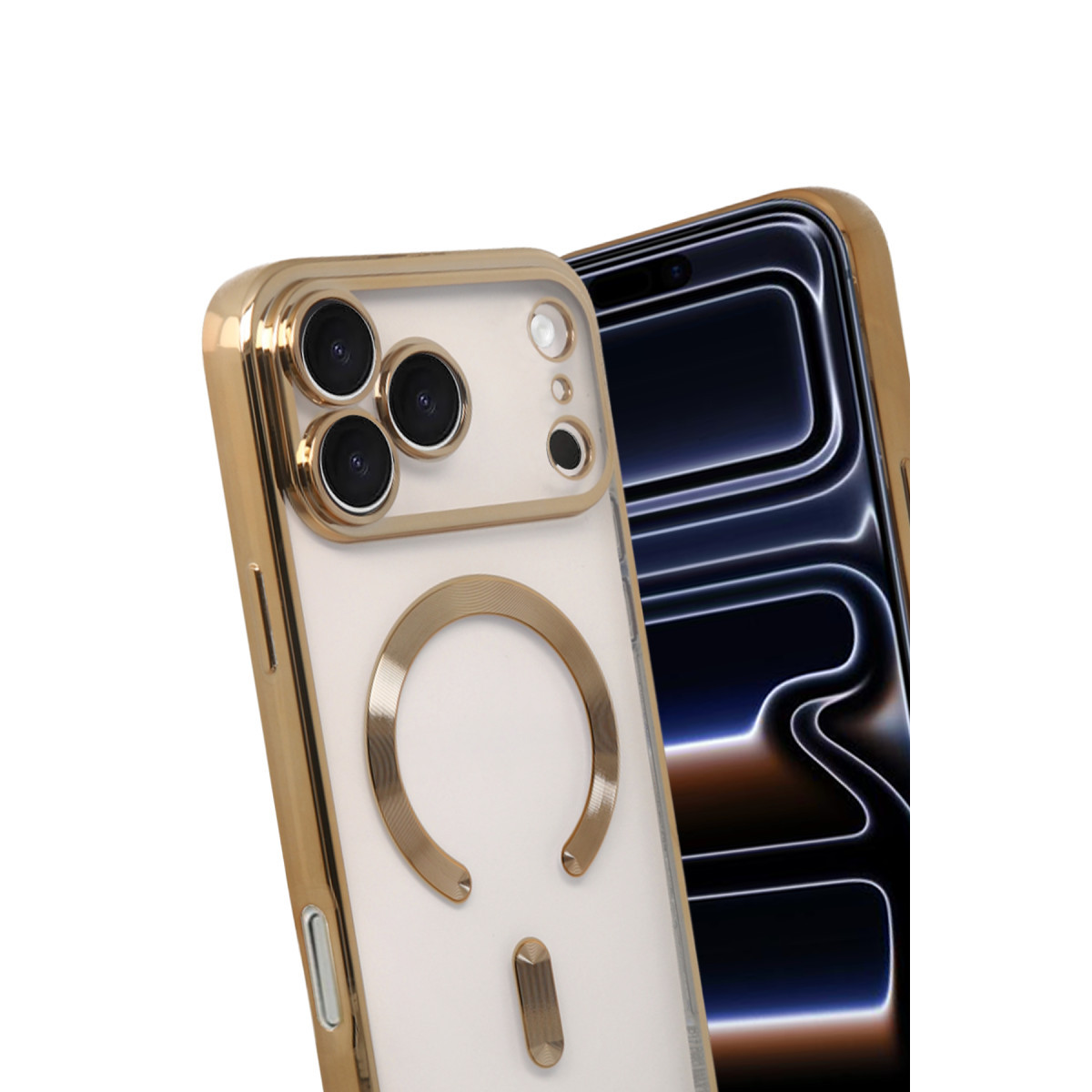 Newface Apple iPhone 17 Pro Kross Magneticsafe Kapak - Gold — görsel 9
