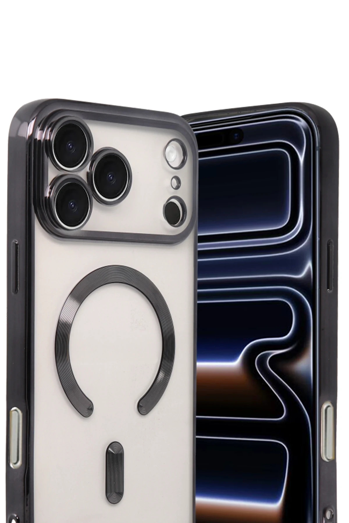 Newface Apple iPhone 17 Pro Kross Magneticsafe Kapak - Siyah