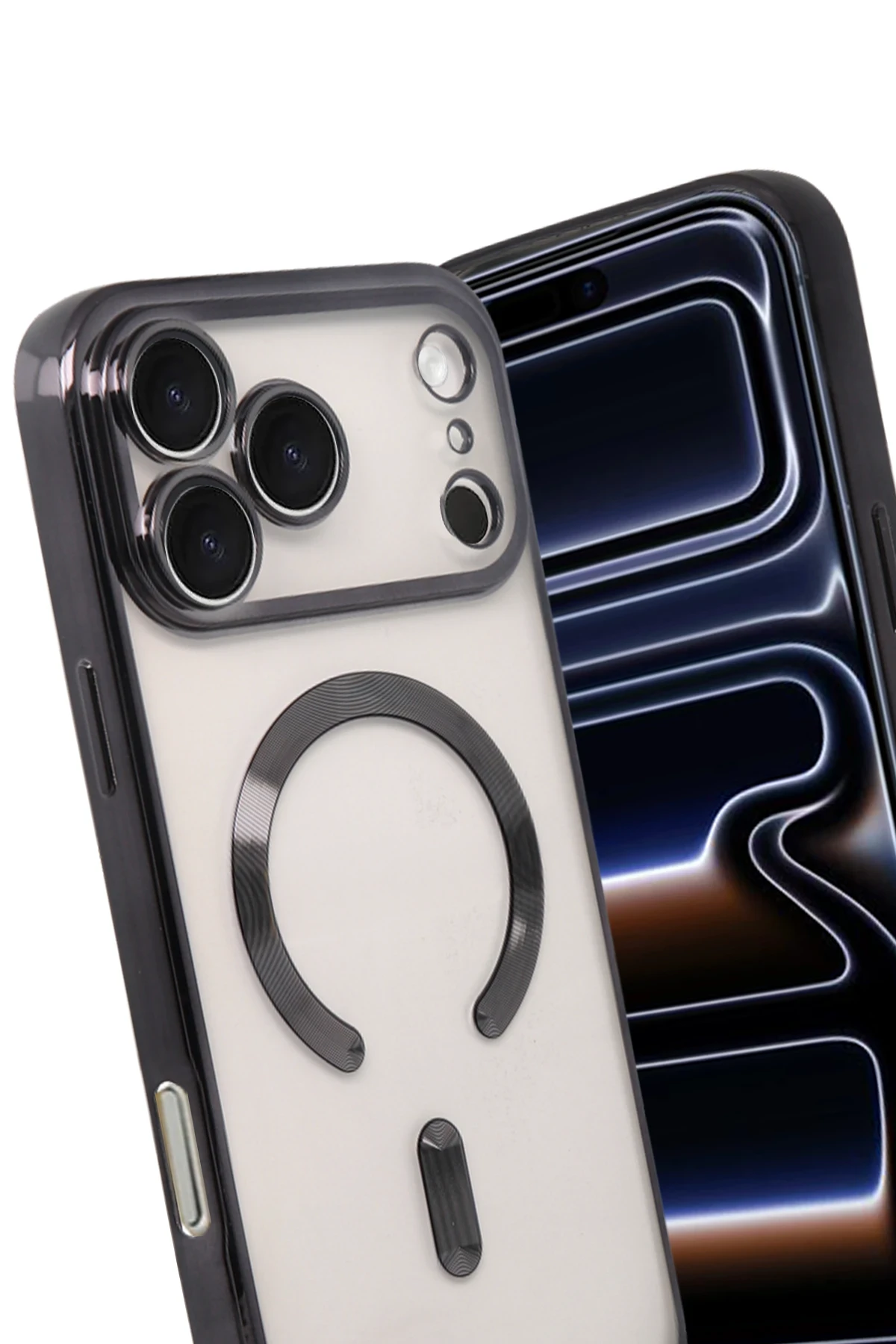 Newface Apple iPhone 17 Pro Kross Magneticsafe Kapak - Siyah