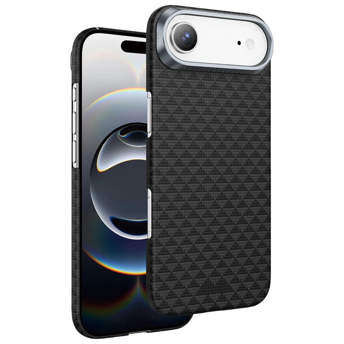 Keephone Apple iPhone 17 Air Kevlar Paris Magsafe Kapak - Siyah