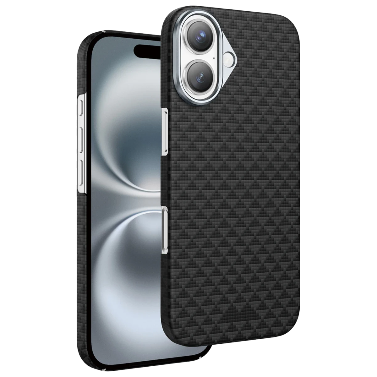 Keephone Apple iPhone 17 Kevlar Paris Magsafe Kapak - Siyah