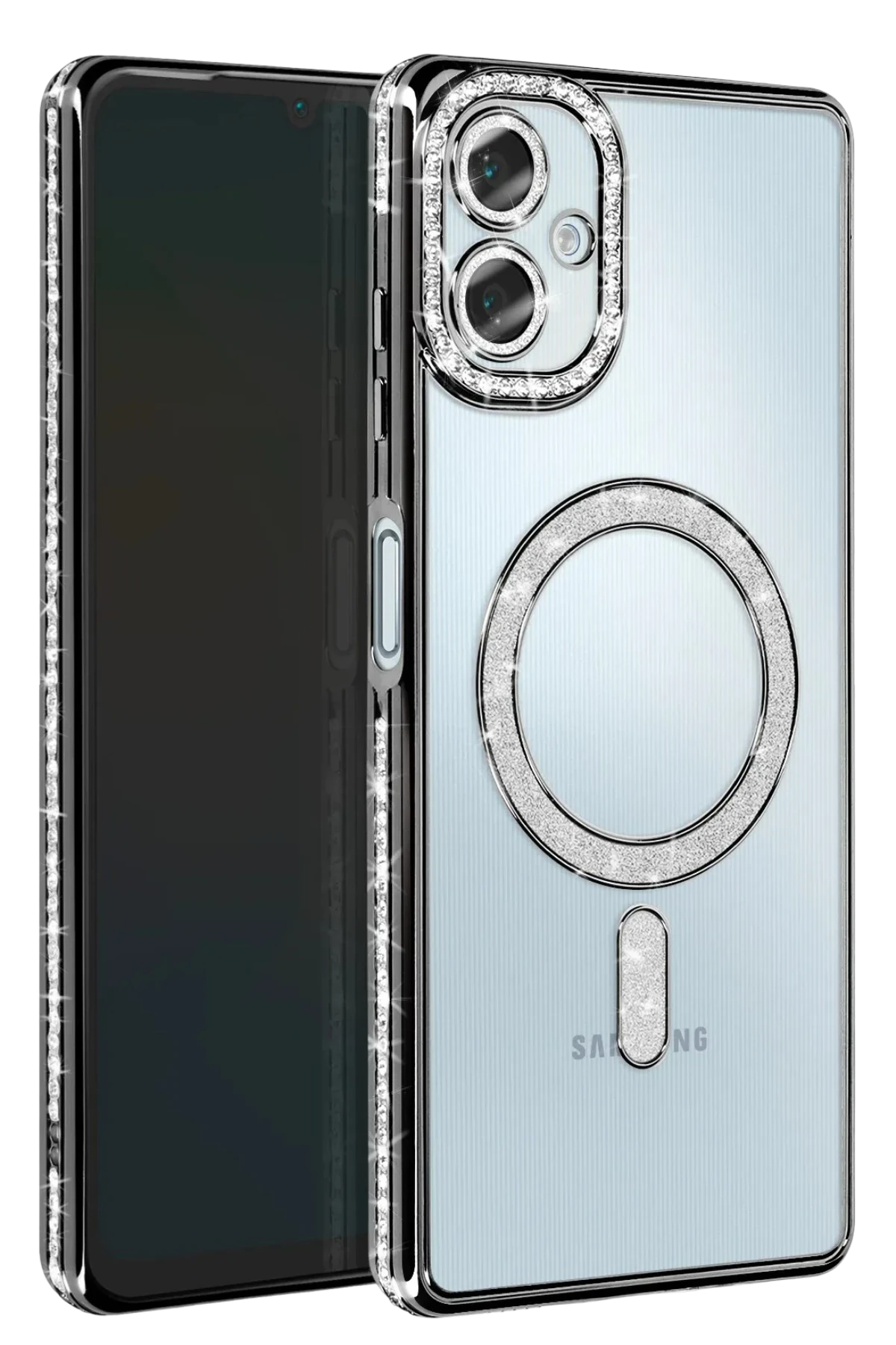 Newface Samsung Galaxy A06 Joke Simli Magneticsafe Kılıf - Siyah