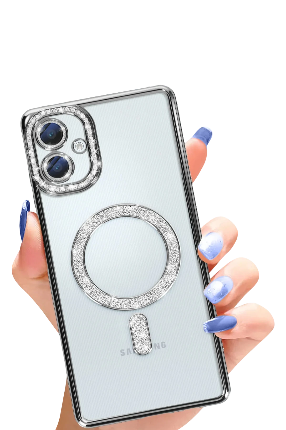 Newface Samsung Galaxy A06 Joke Simli Magneticsafe Kılıf - Siyah