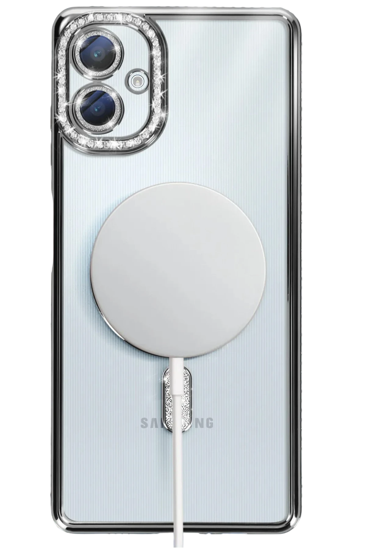 Newface Samsung Galaxy A06 Joke Simli Magneticsafe Kılıf - Siyah