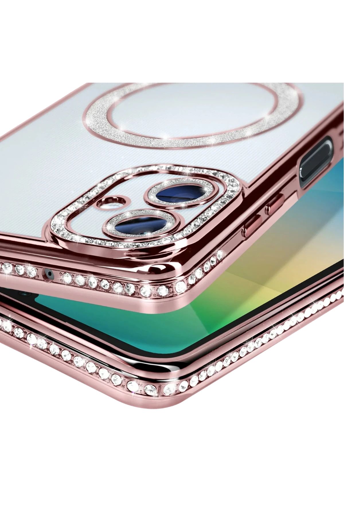 Newface Samsung Galaxy A06 Joke Simli Magneticsafe Kılıf - Pembe