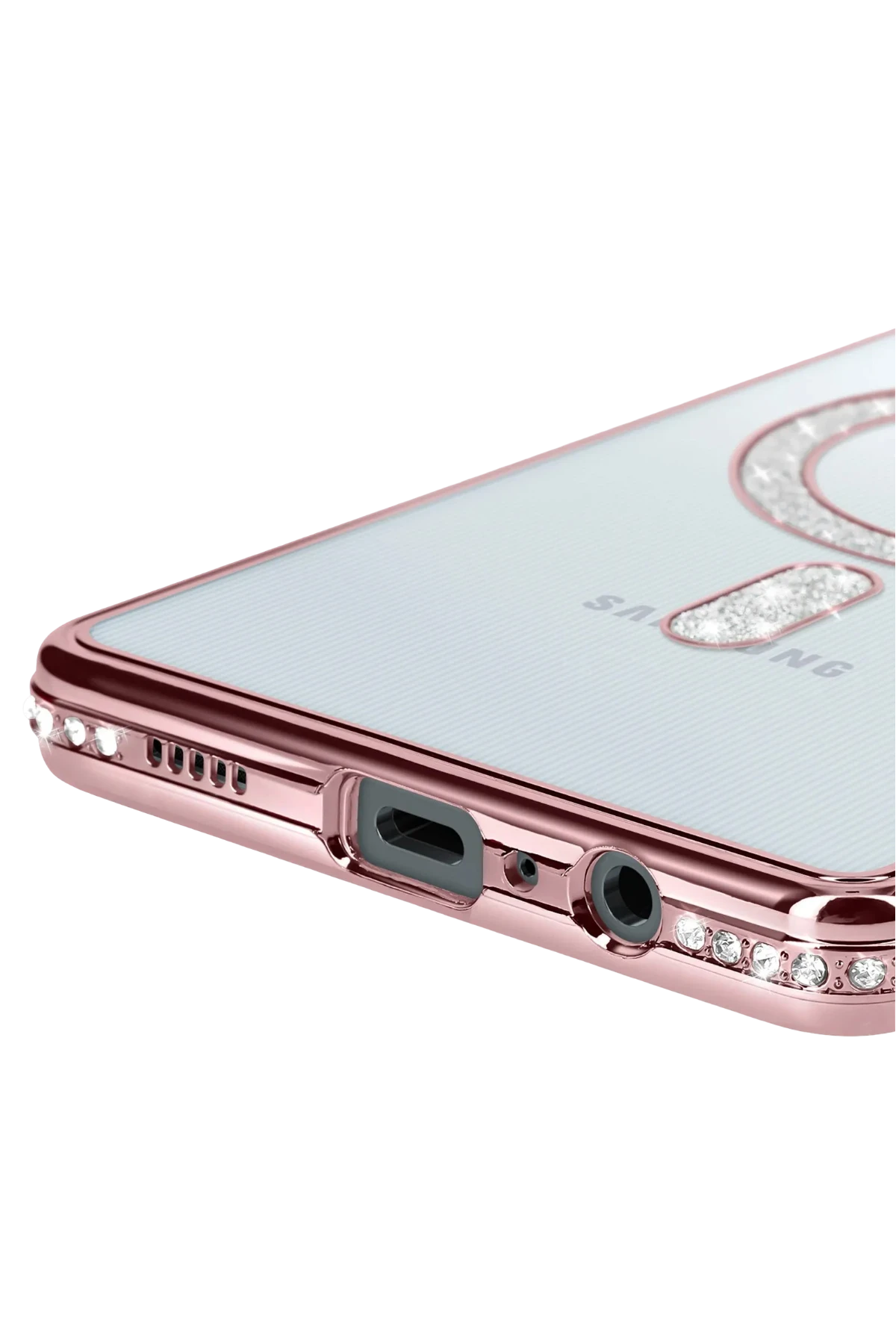 Newface Samsung Galaxy A06 Joke Simli Magneticsafe Kılıf - Pembe