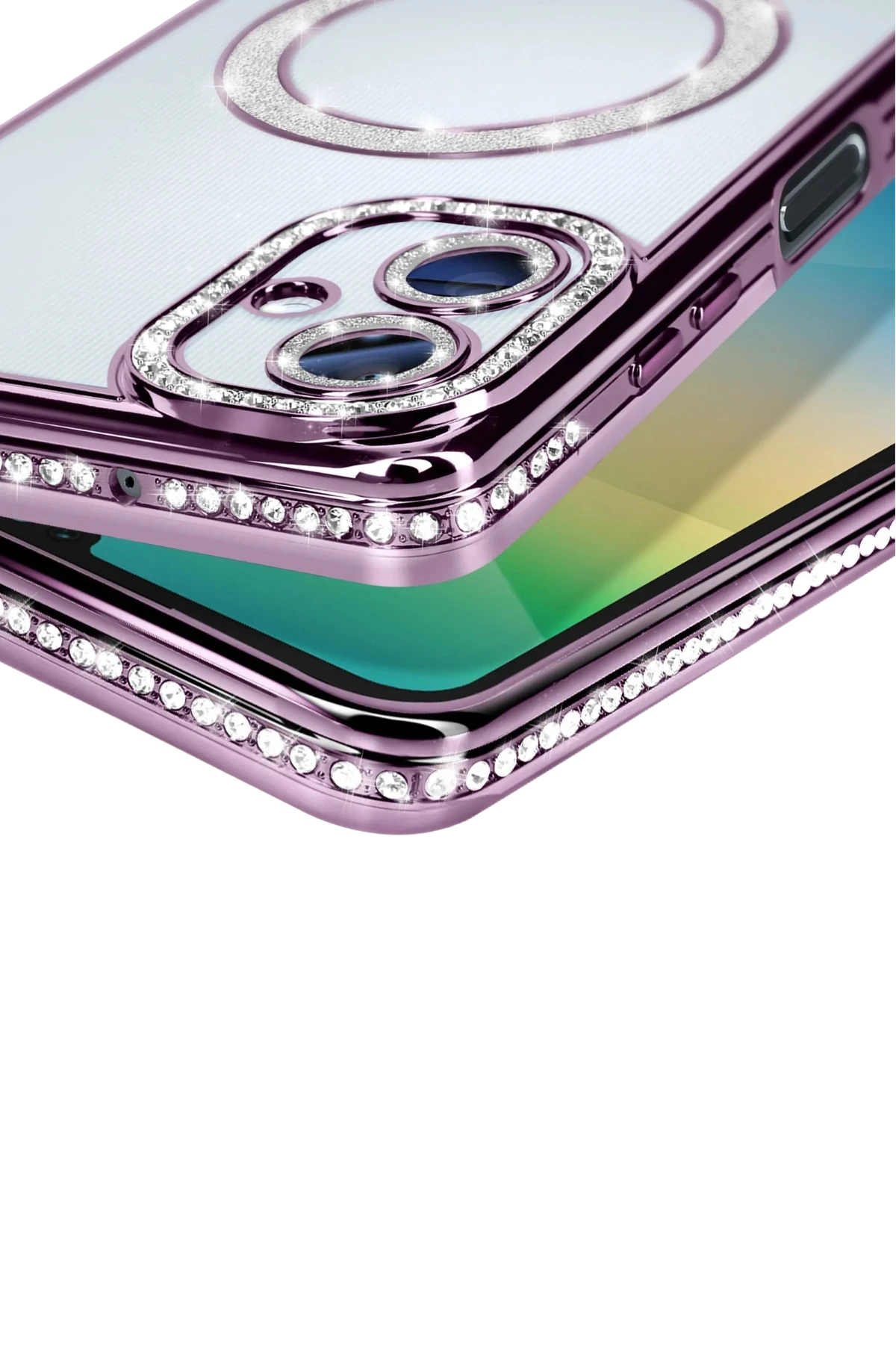 Newface Samsung Galaxy A06 Joke Simli Magneticsafe Kılıf - Derin Mor