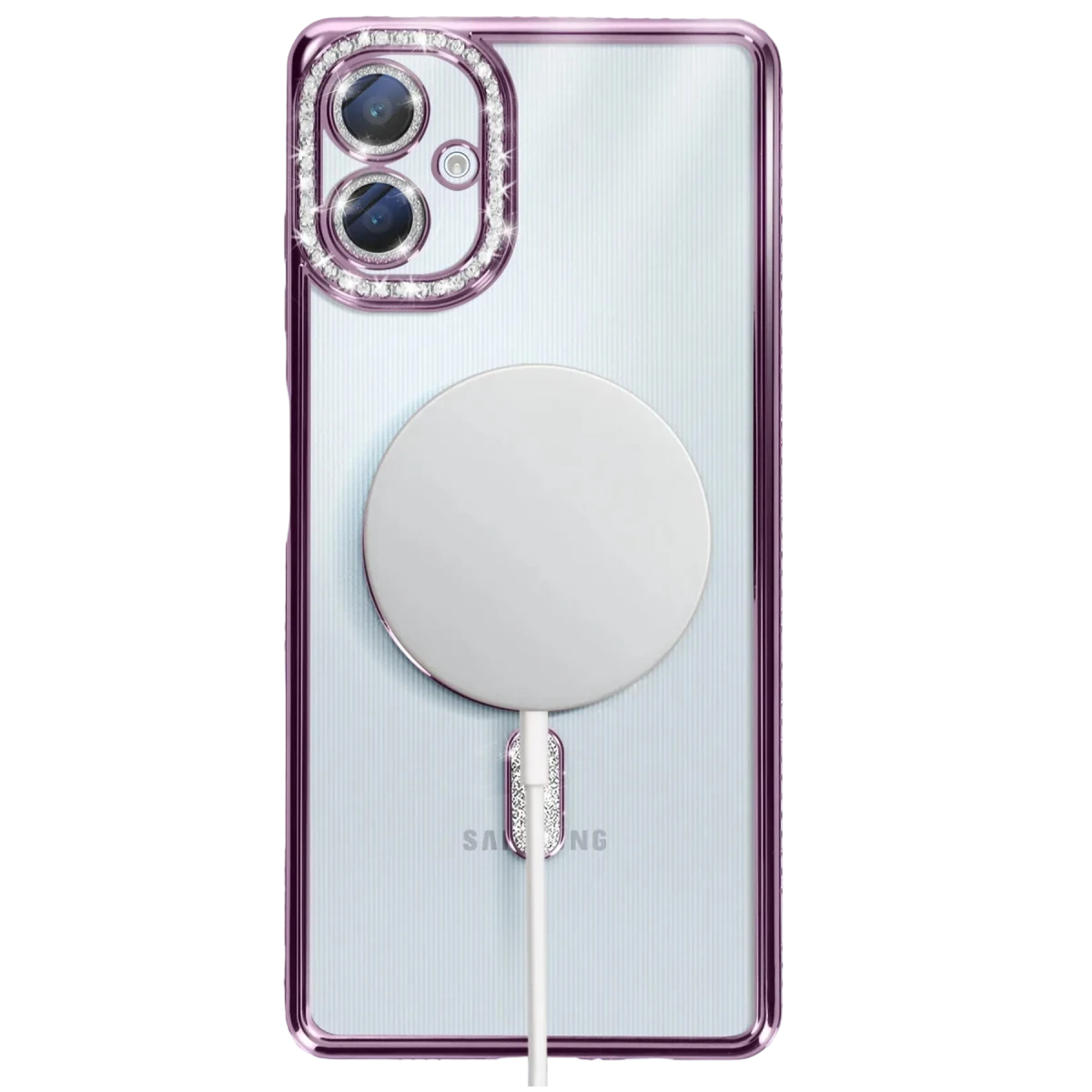 Newface Samsung Galaxy A06 Joke Simli Magneticsafe Kılıf - Derin Mor — görsel 11