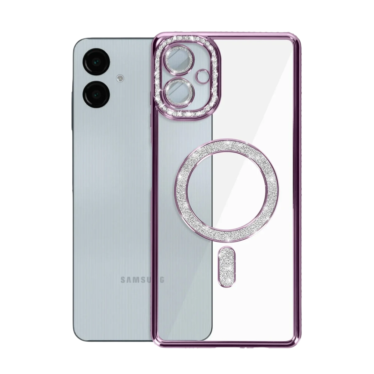 Newface Samsung Galaxy A06 Joke Simli Magneticsafe Kılıf - Derin Mor — görsel 12
