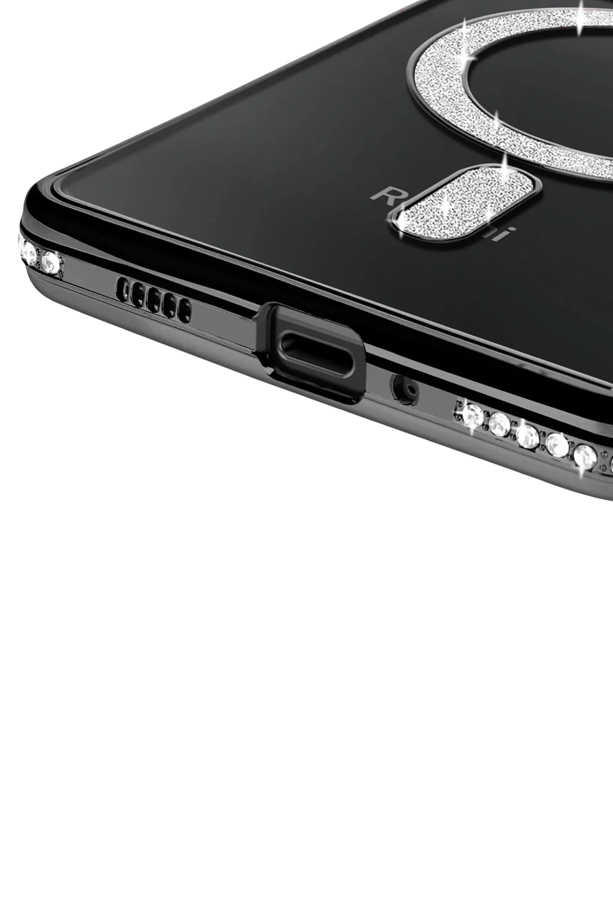 Newface Xiaomi Redmi 14C Joke Simli Magneticsafe Kılıf - Siyah