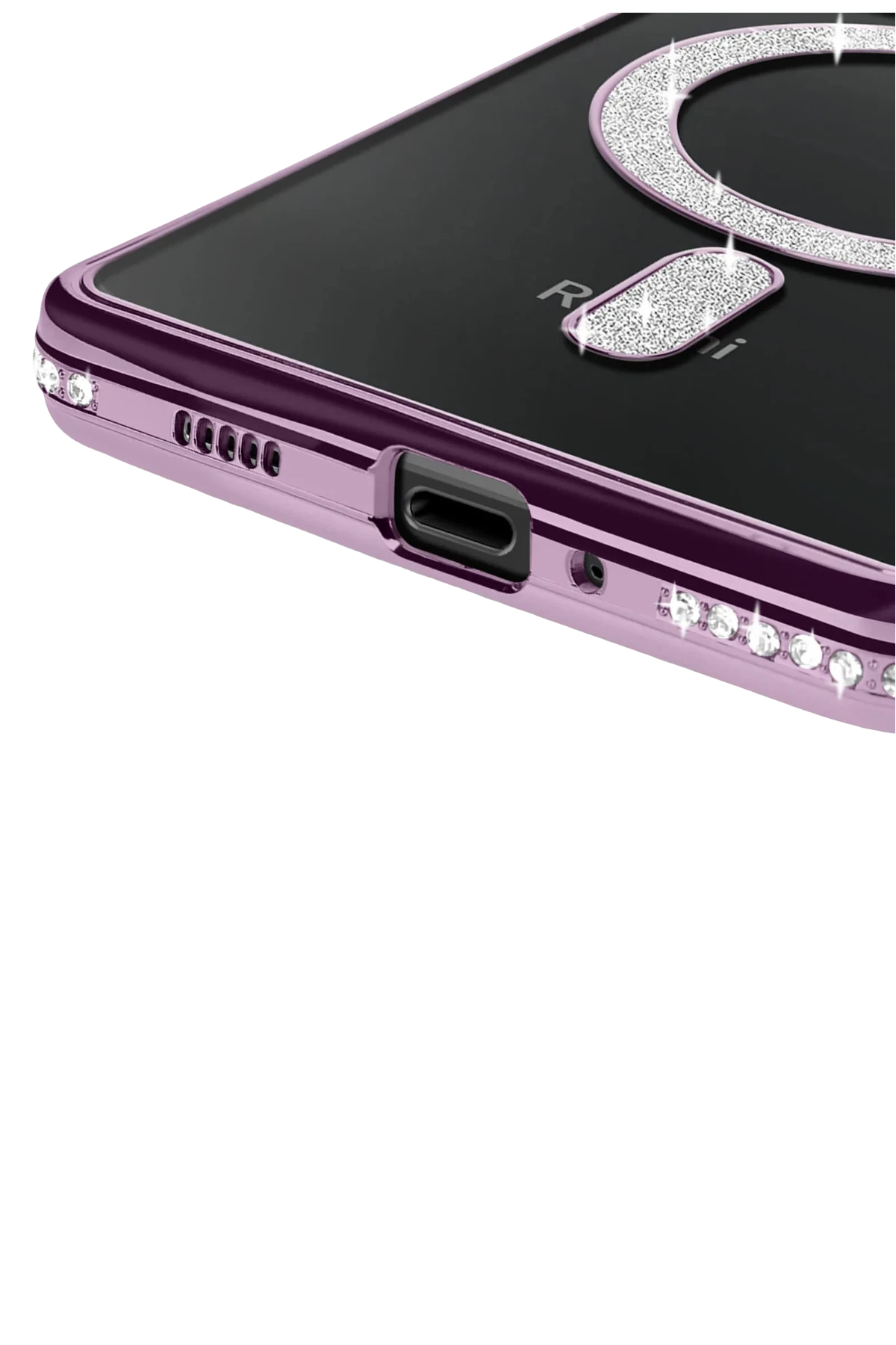 Newface Xiaomi Redmi 14C Joke Simli Magneticsafe Kılıf - Derin Mor — görsel 3