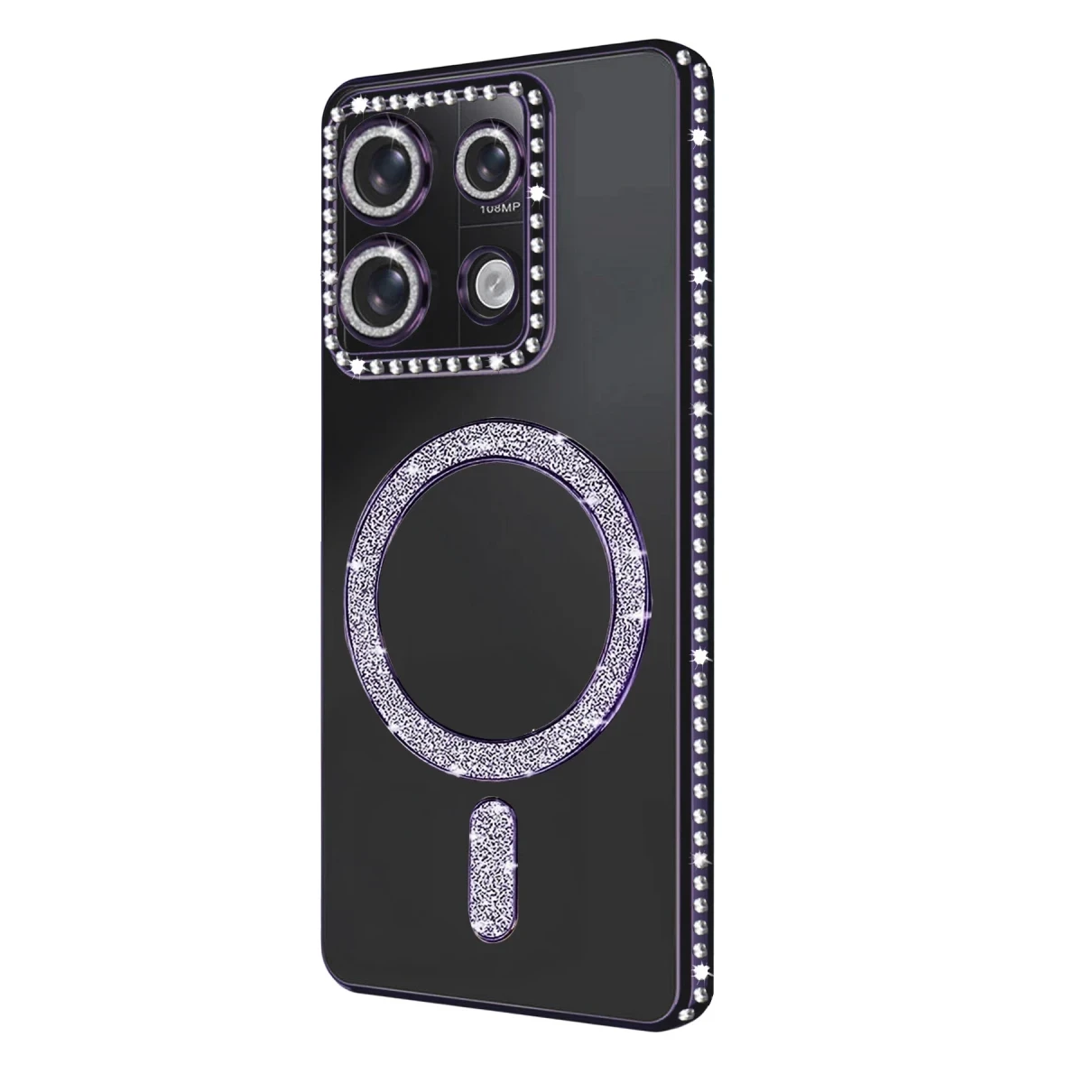 Newface Xiaomi Redmi 13C Joke Simli Magneticsafe Kılıf - Derin Mor — görsel 7